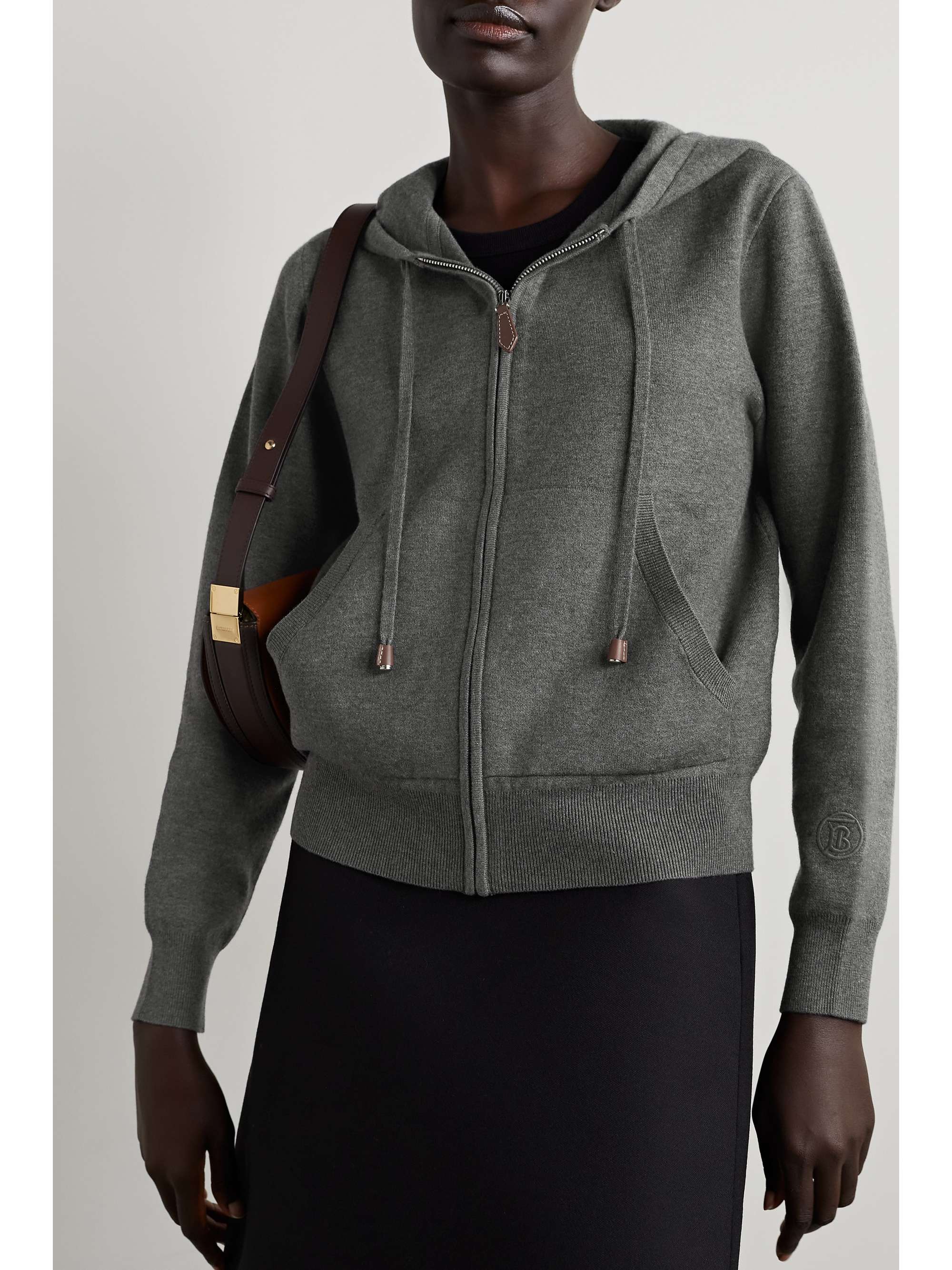 BURBERRY Jersey hoodie NETAPORTER
