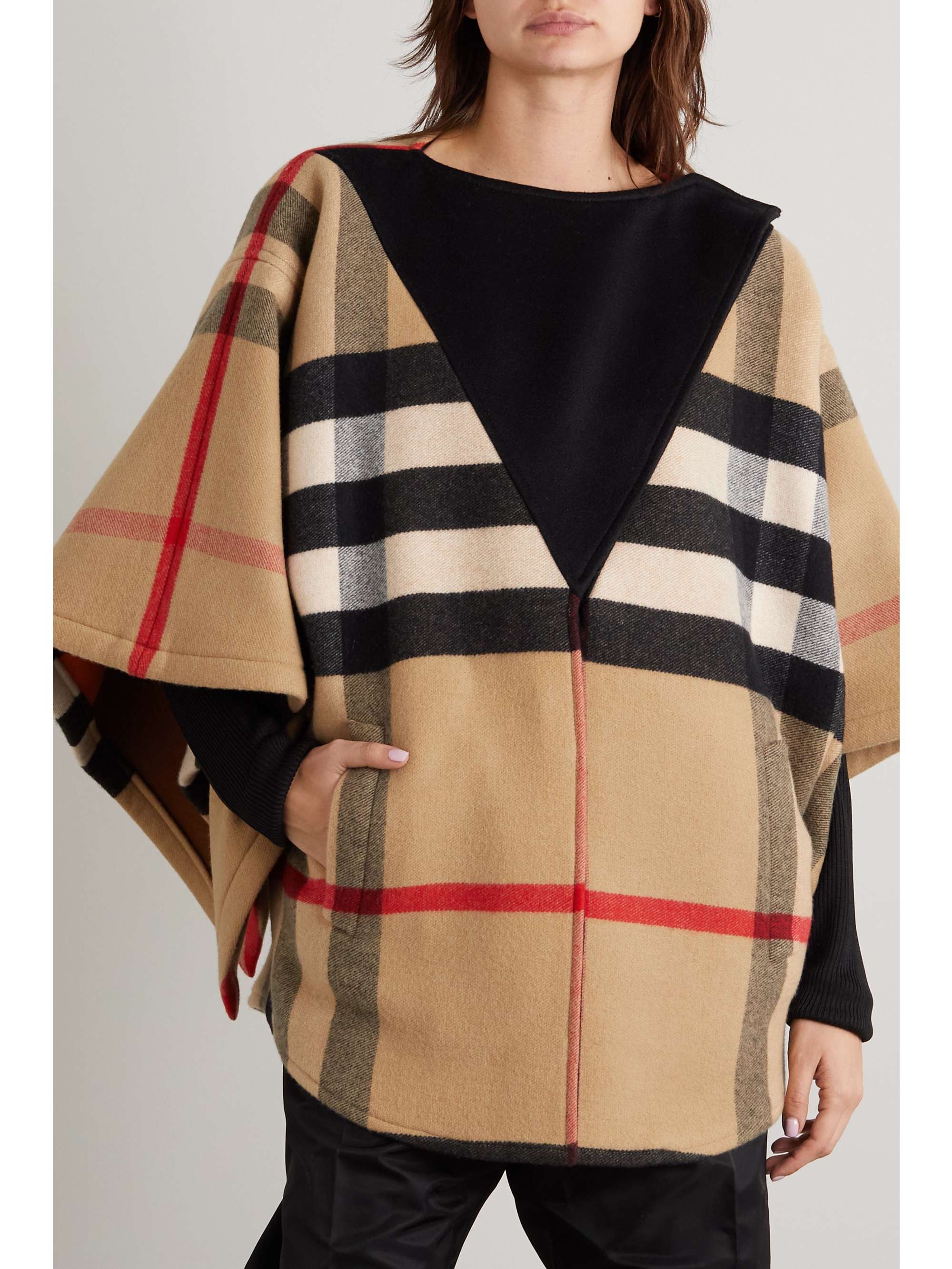 BURBERRY Checked cashmere jacket