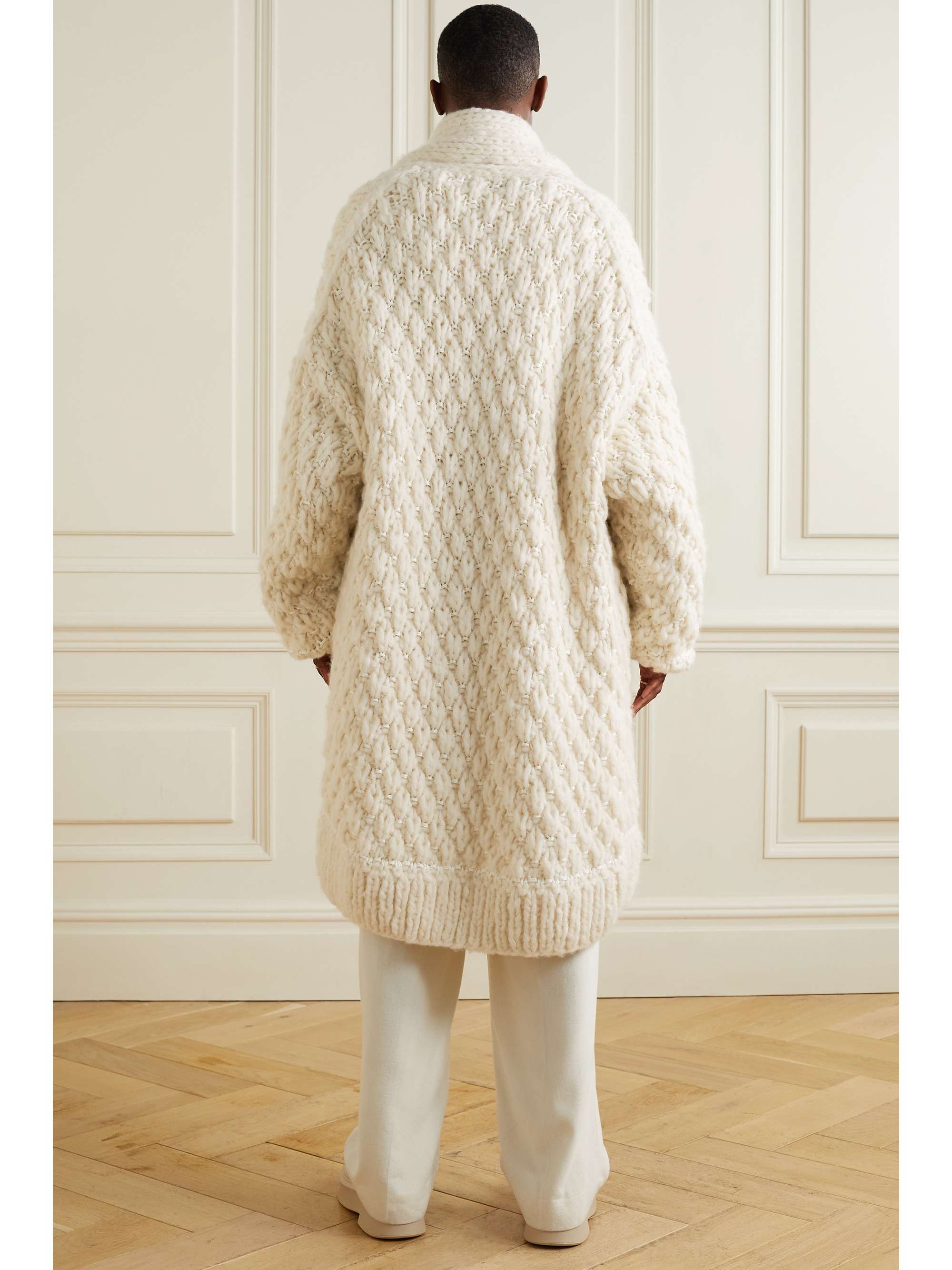 THE ROW Diya oversized cashmere, wool and silk-blend cardigan