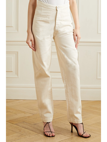ÊTRE The Franco cotton-twill straight-leg pants