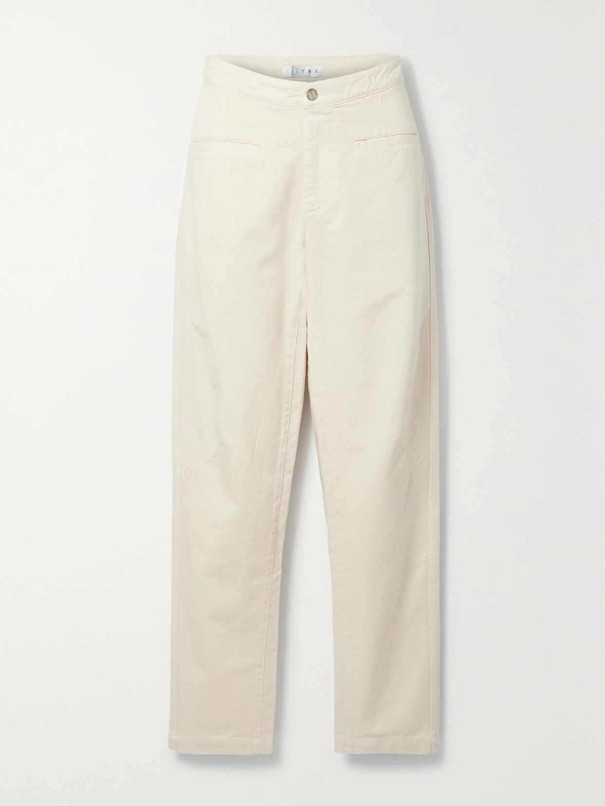 ÊTRE - The Franco Cotton-twill Straight-leg Pants - Cream