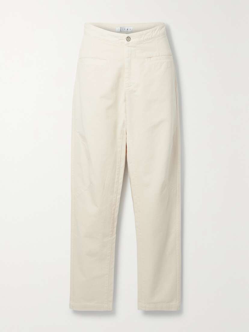 ÊTRE The Franco Cotton-twill Straight-leg Pants