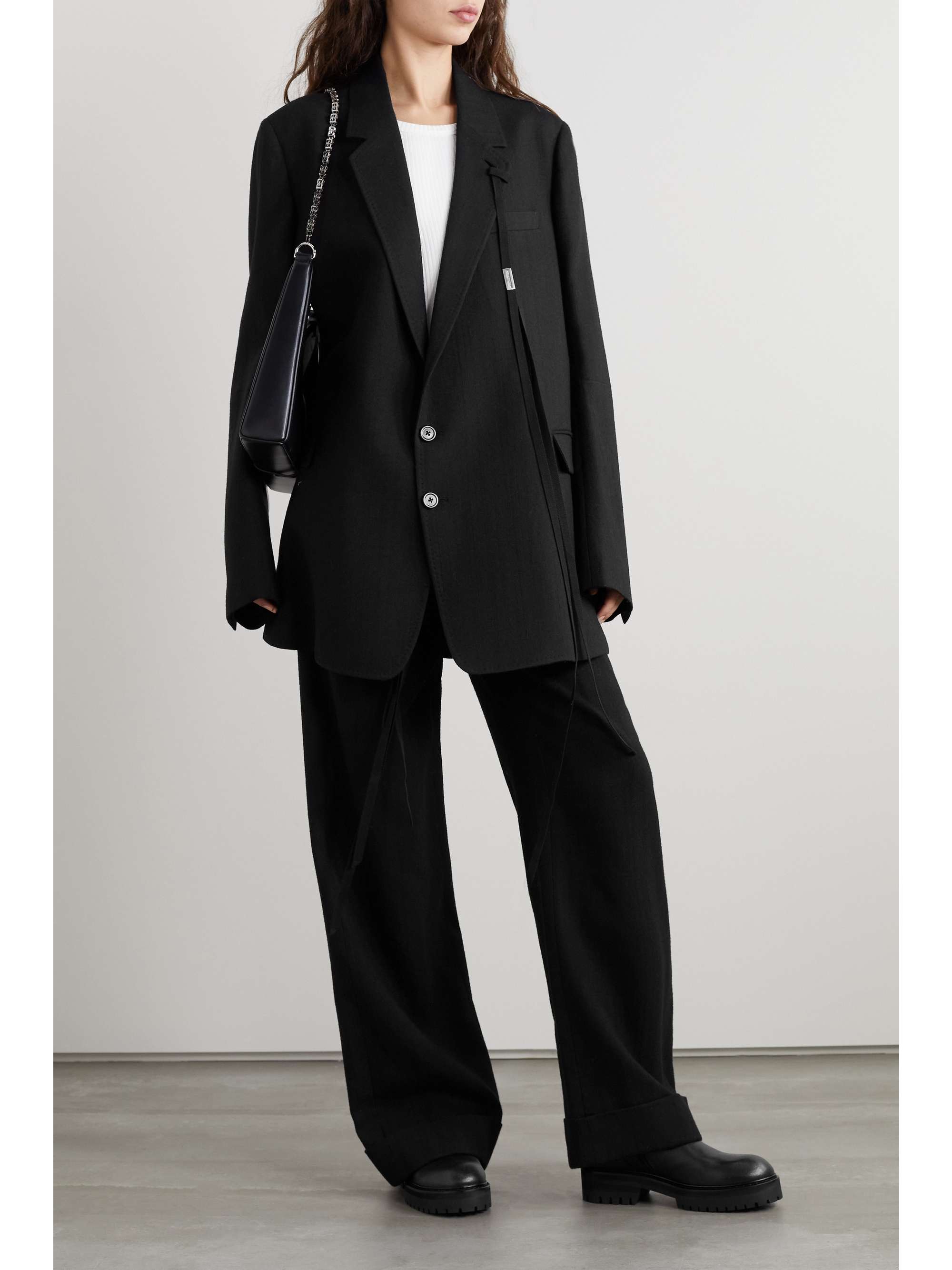 ANN DEMEULEMEESTER Brushed-wool blazer | NET-A-PORTER