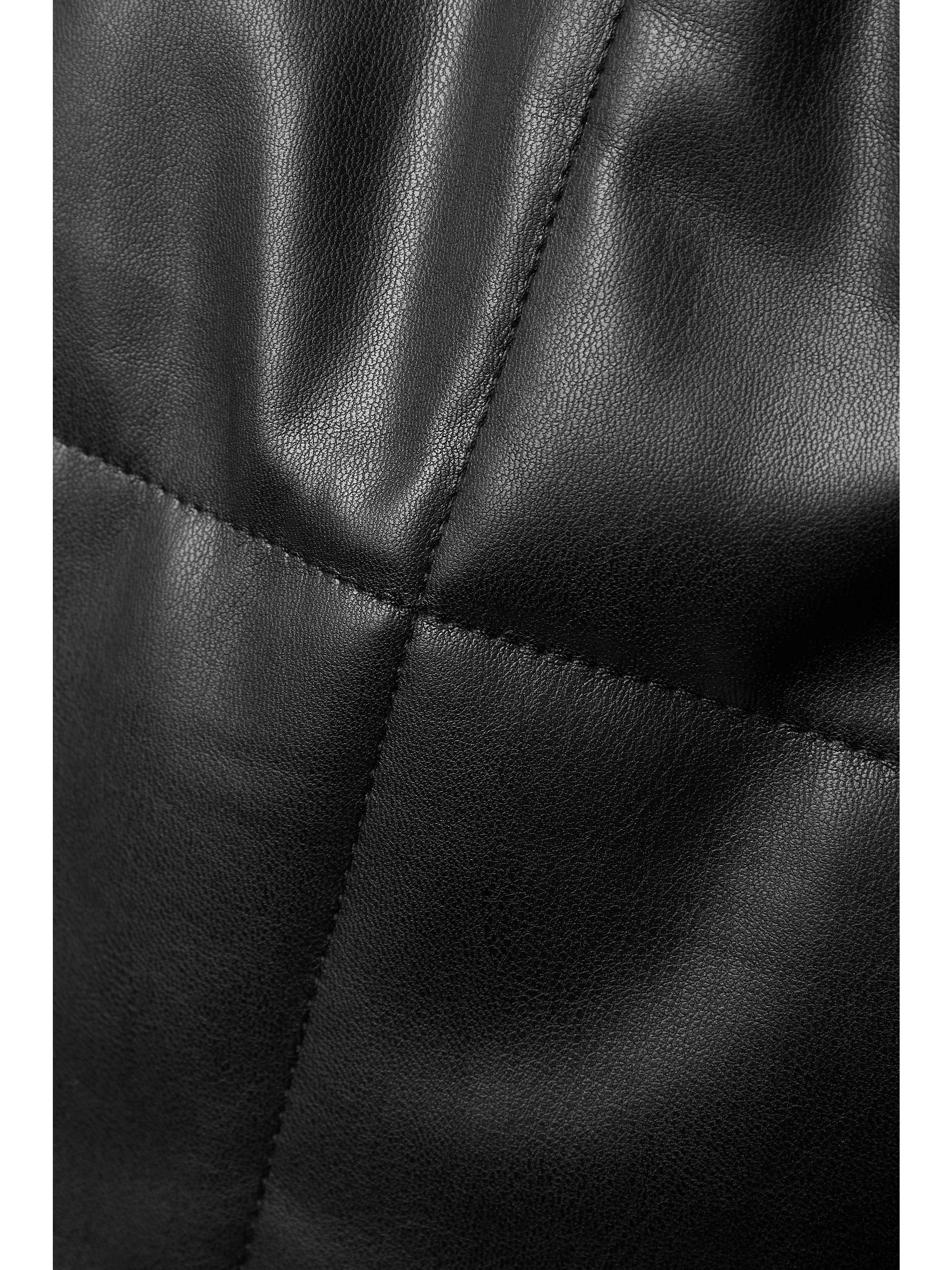 PROENZA SCHOULER WHITE LABEL Belted quilted faux leather coat