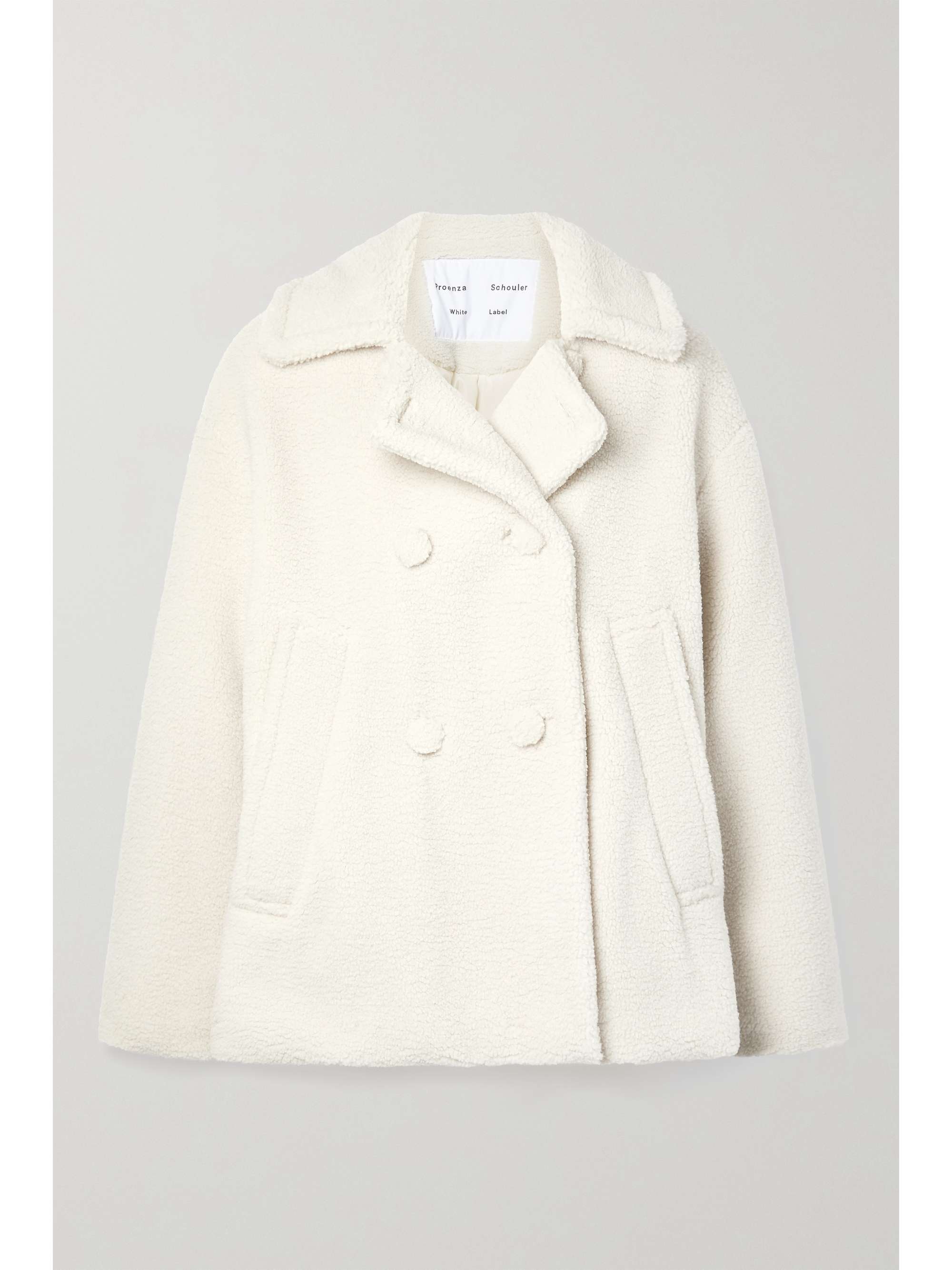 double breasted fleece jacket