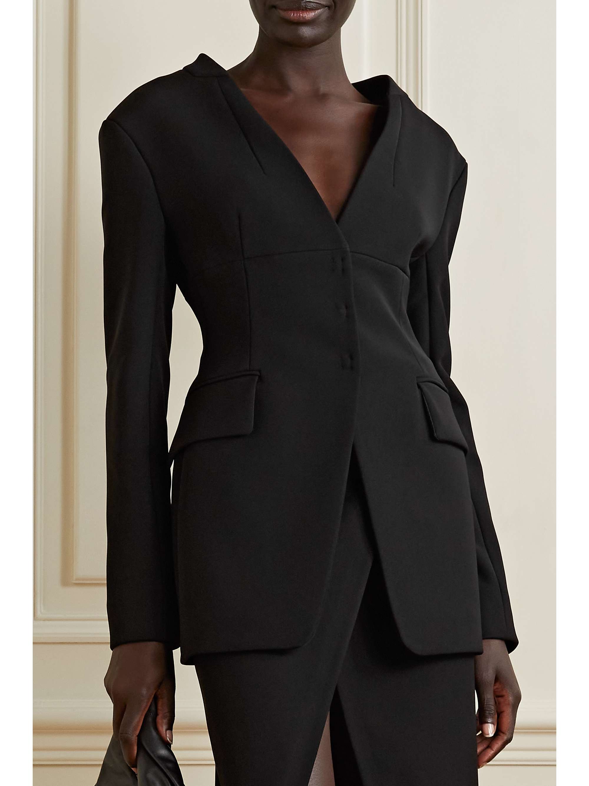 crepe jacket womens