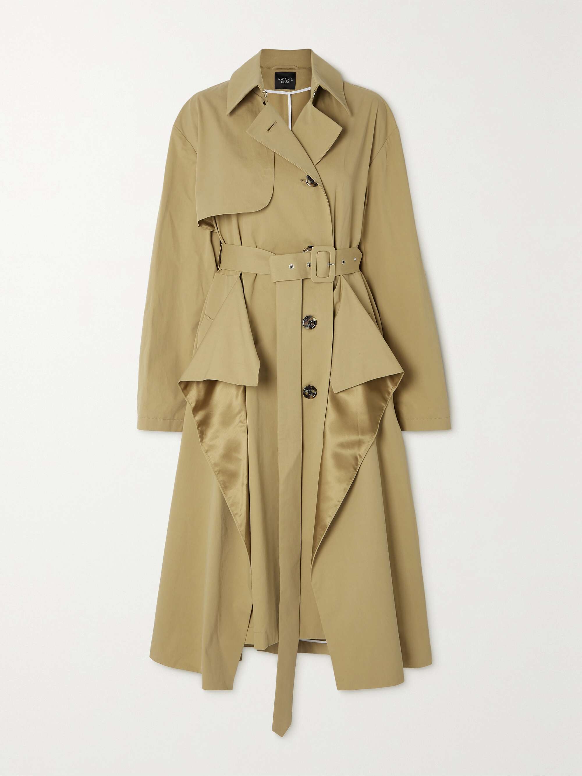 Beige Dd Cotton Twill Trench Coat A W K E Mode Net Porter Beige Dd Cotton Twill Trench Coat, Belted Cotton Twill Trench Coat
