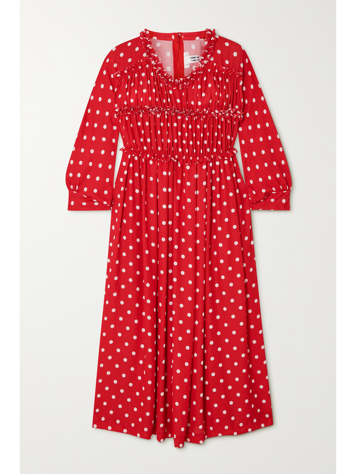 Comme des garcons sales red polka dot