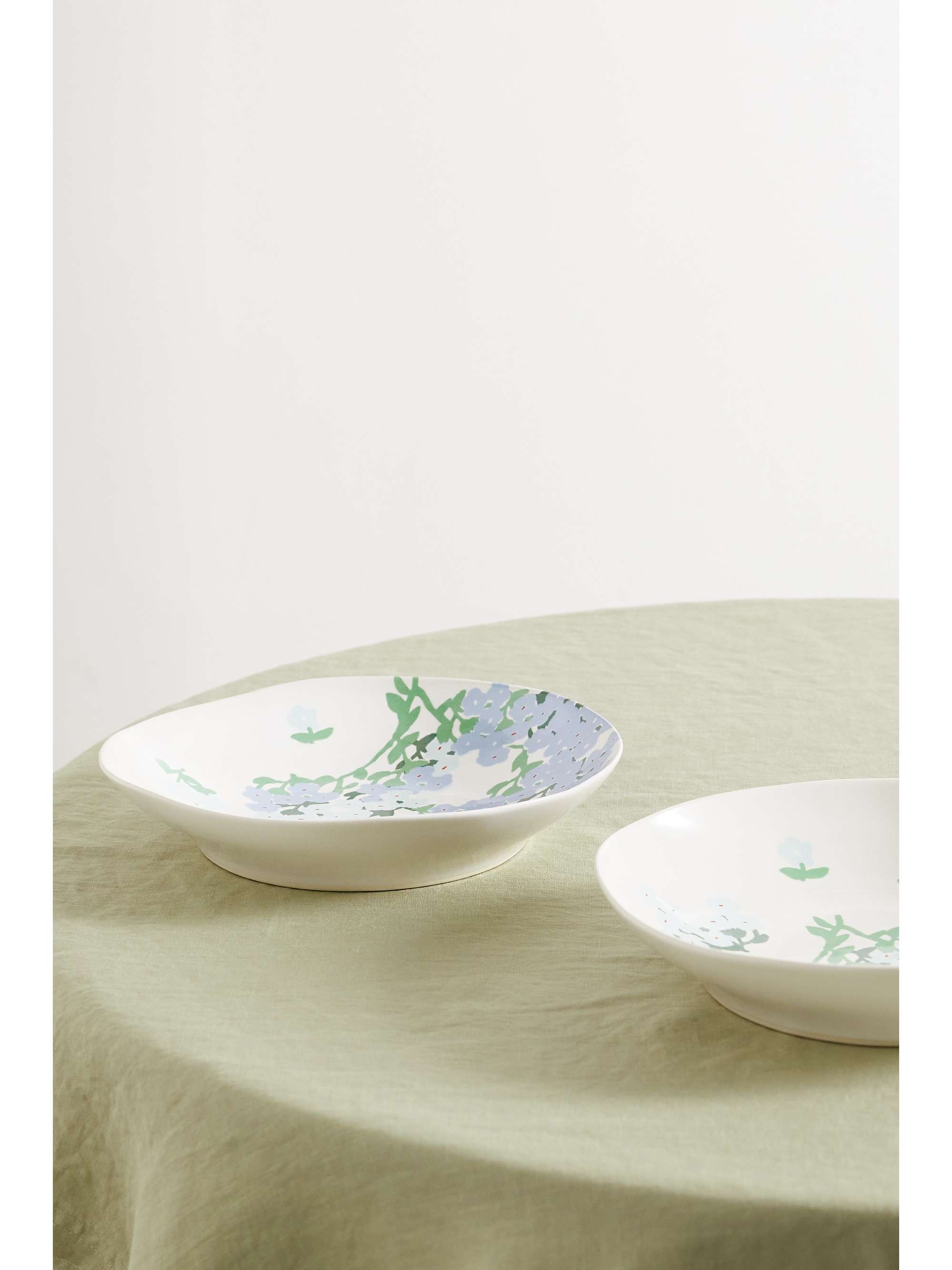 BERNADETTE Set de deux assiettes creuses en céramique, 22 cm
