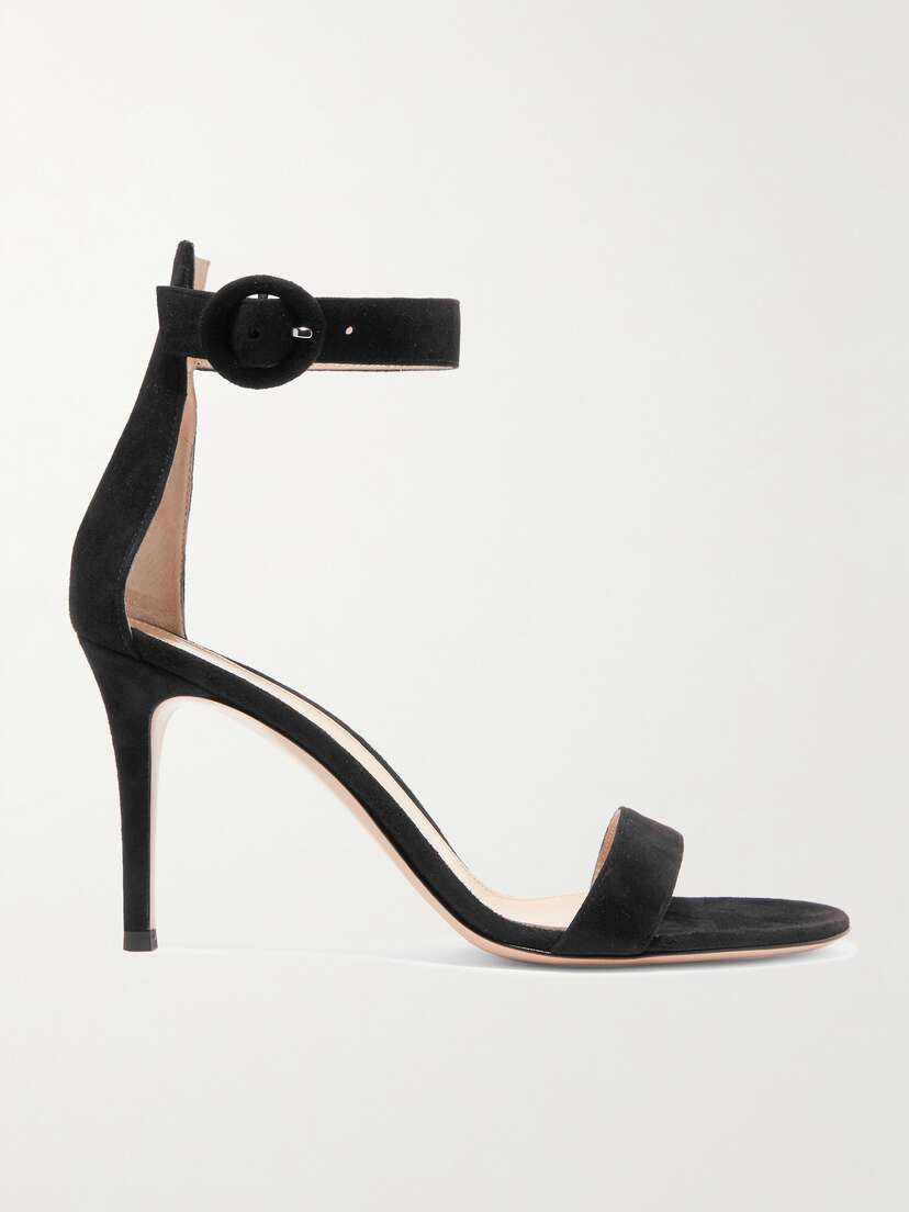 Gianvito Rossi Portofino 85 Suede Sandals