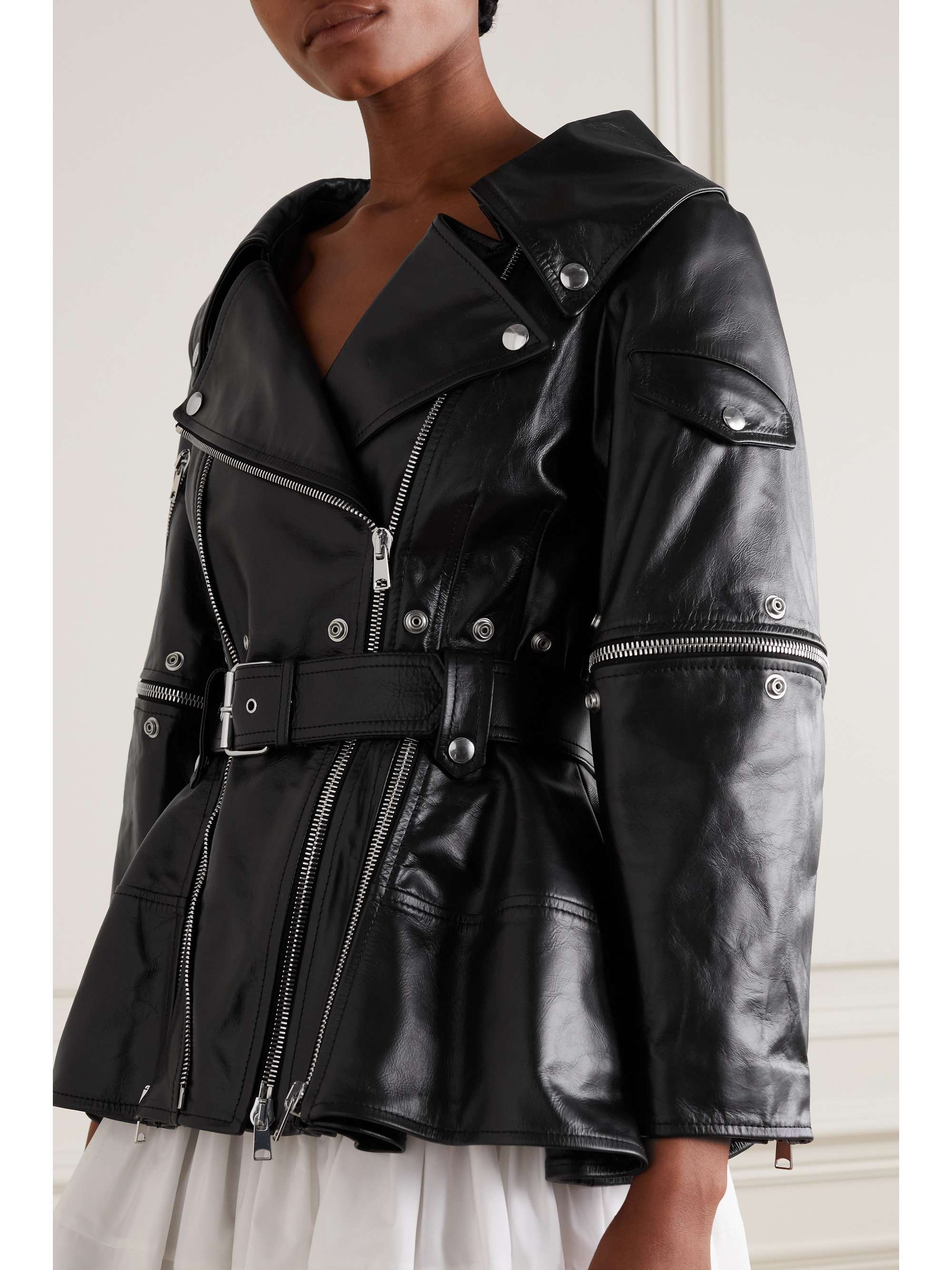 alexander mcqueen leather jacket