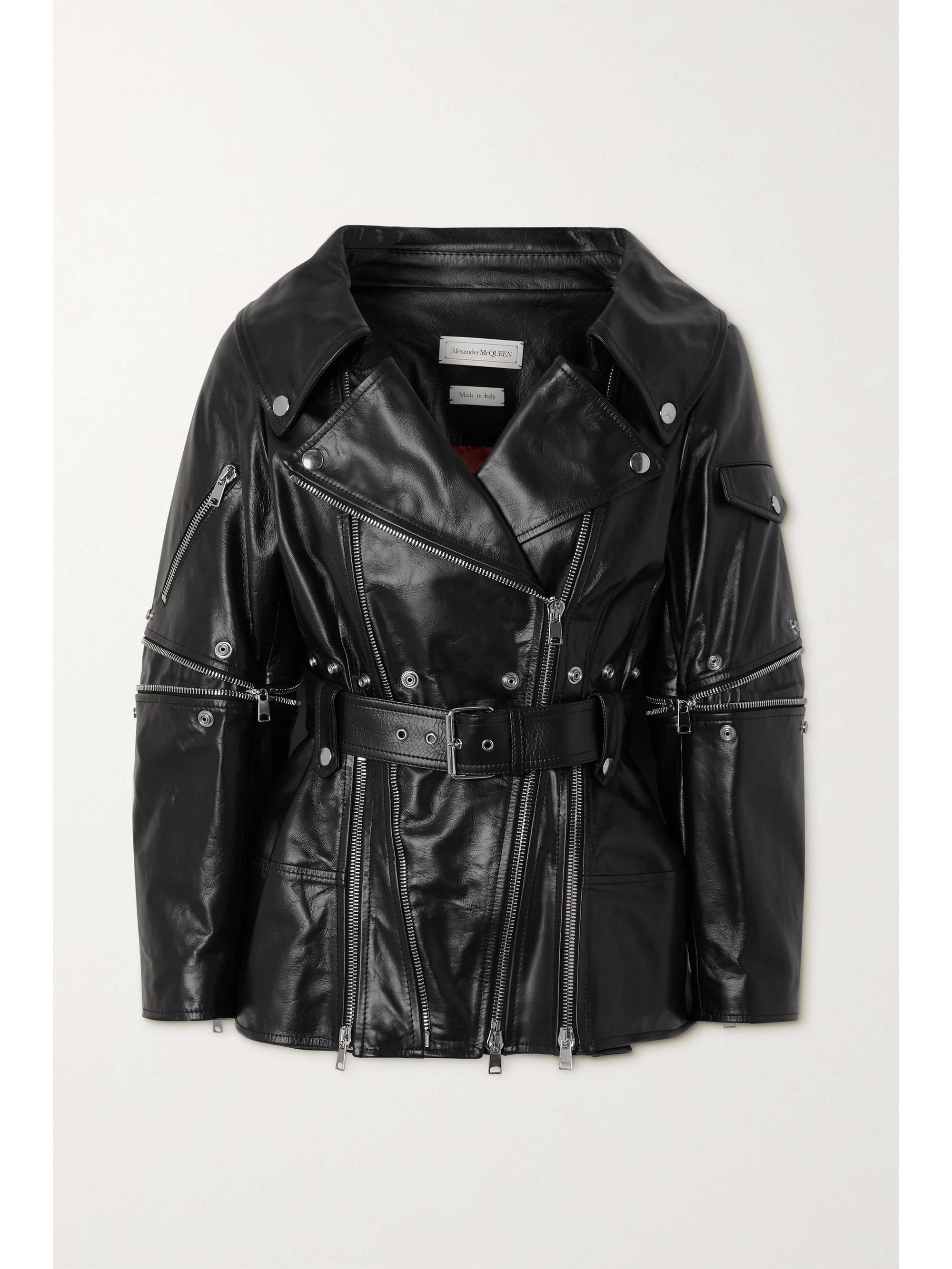 alexander mcqueen leather jacket mens