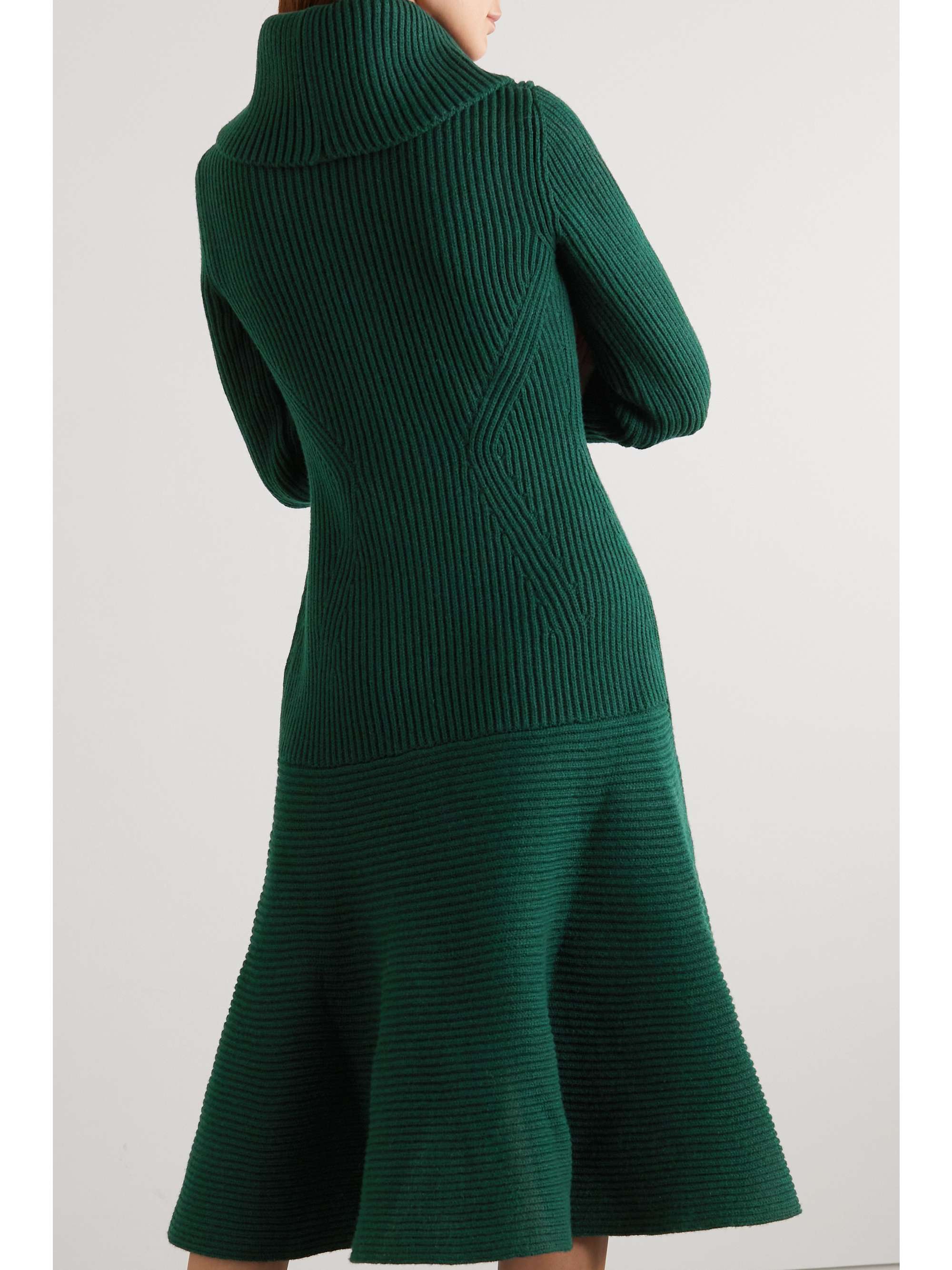 alexander mcqueen green dress