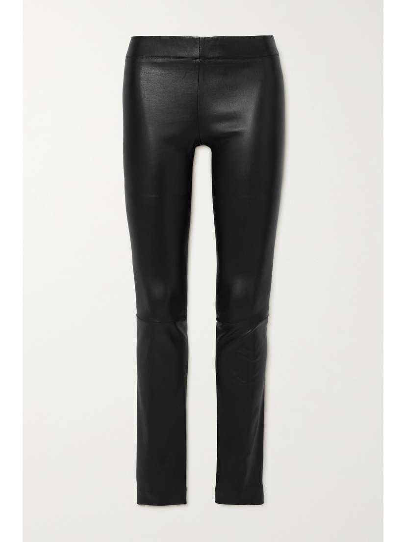 The Row Essentials Moto Leather Leggings - x large