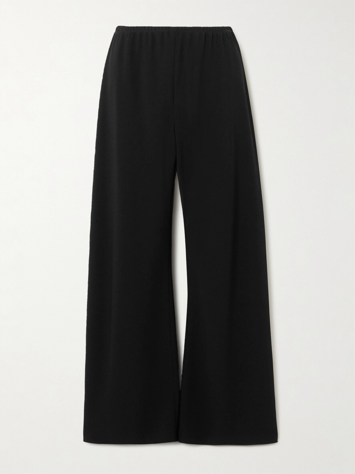 The Row Essentials Gala Crepe Wide-leg Pants - Black