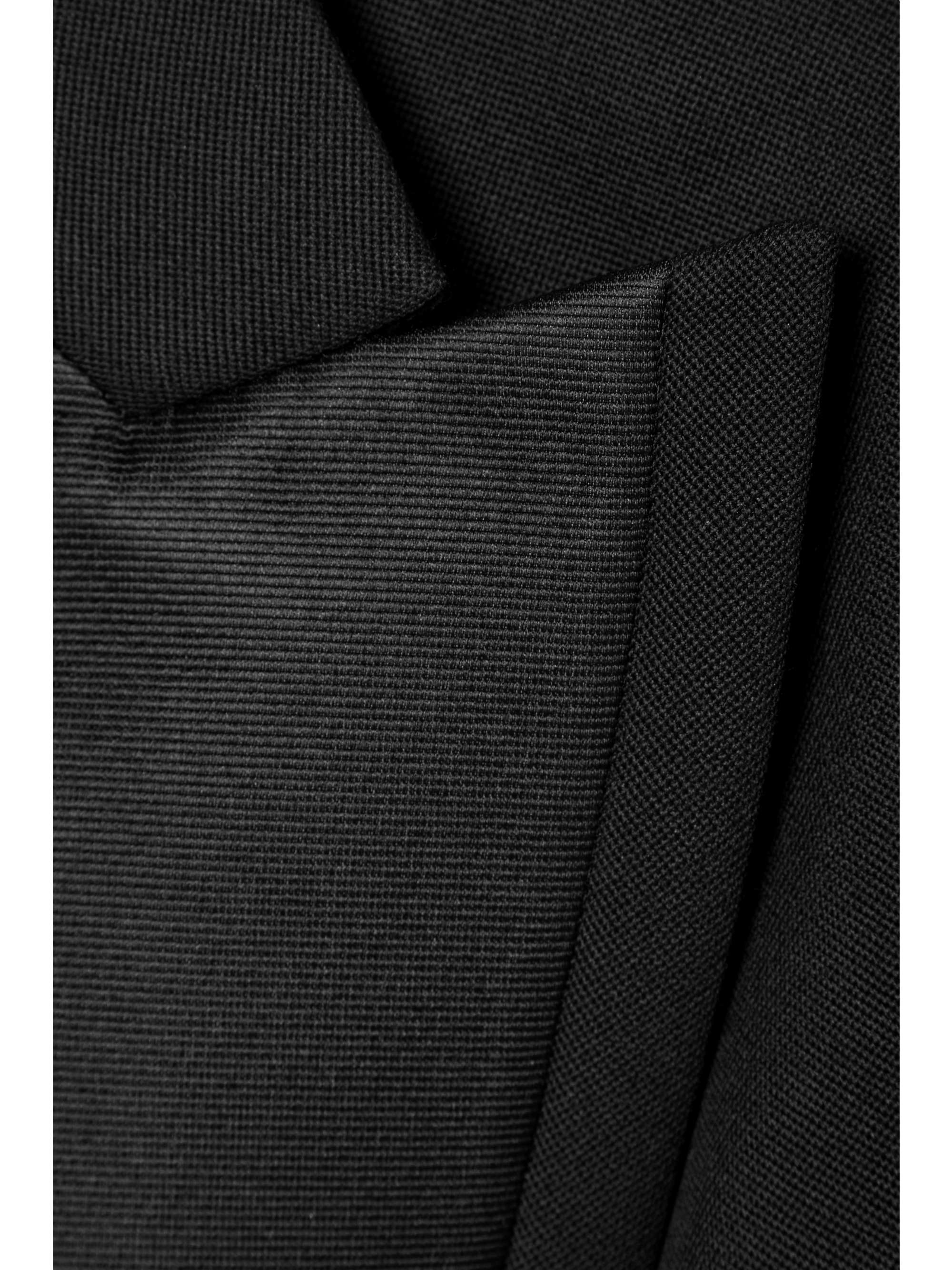 FENDI Satin-trimmed grain de poudre wool blazer