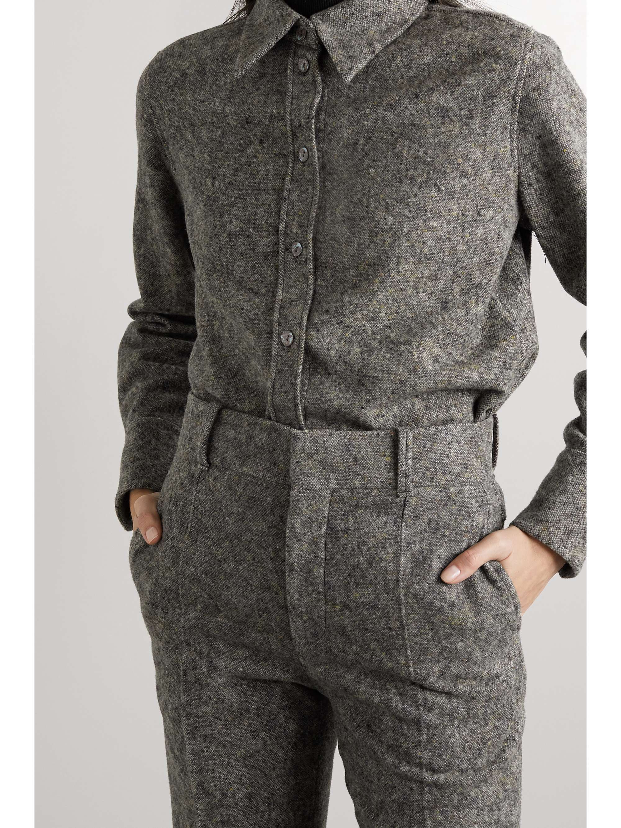 CHLOÉ + NET SUSTAIN wool and silk-blend shirt