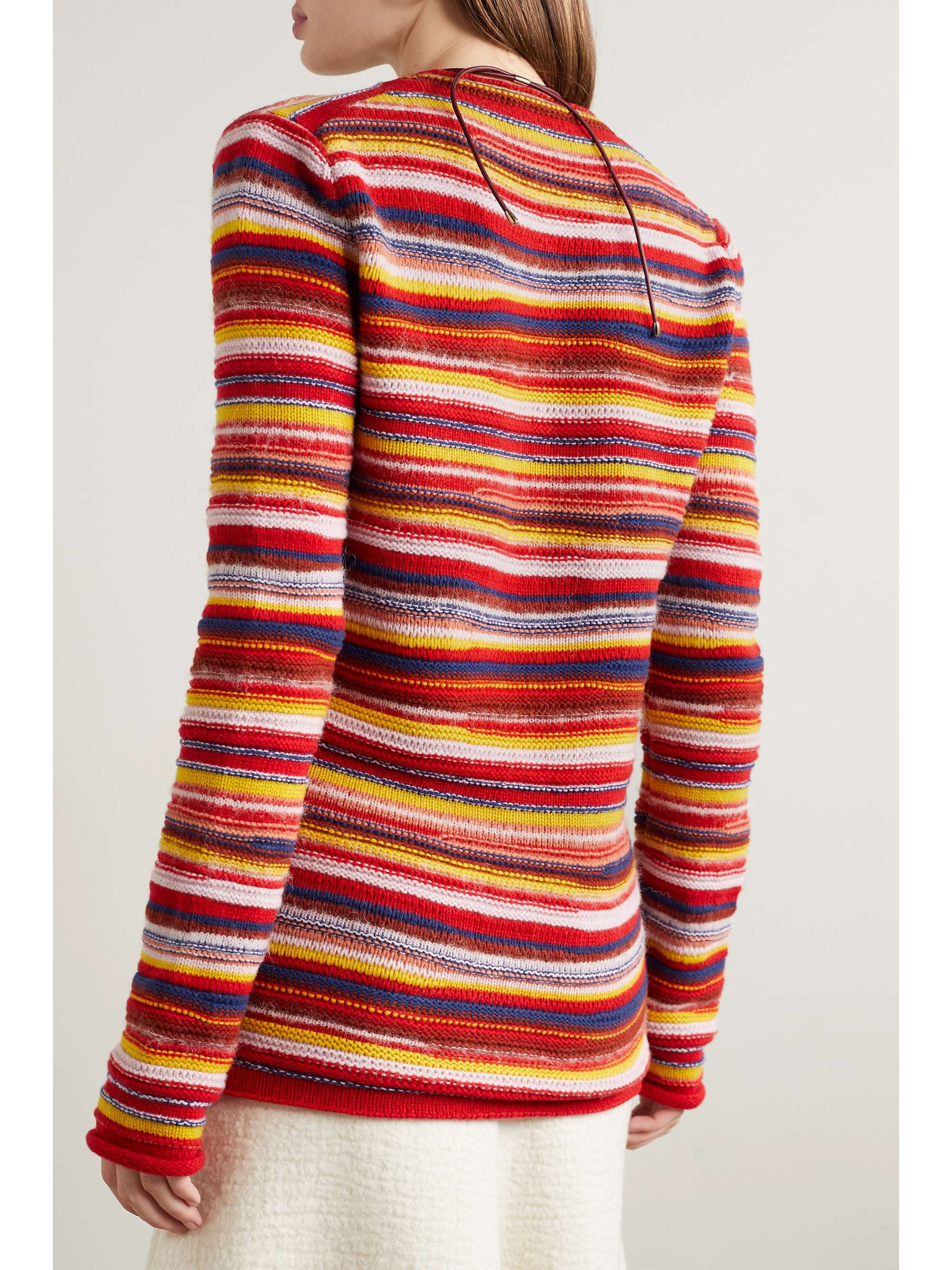 CHLOÉ Striped cashmere-blend sweater