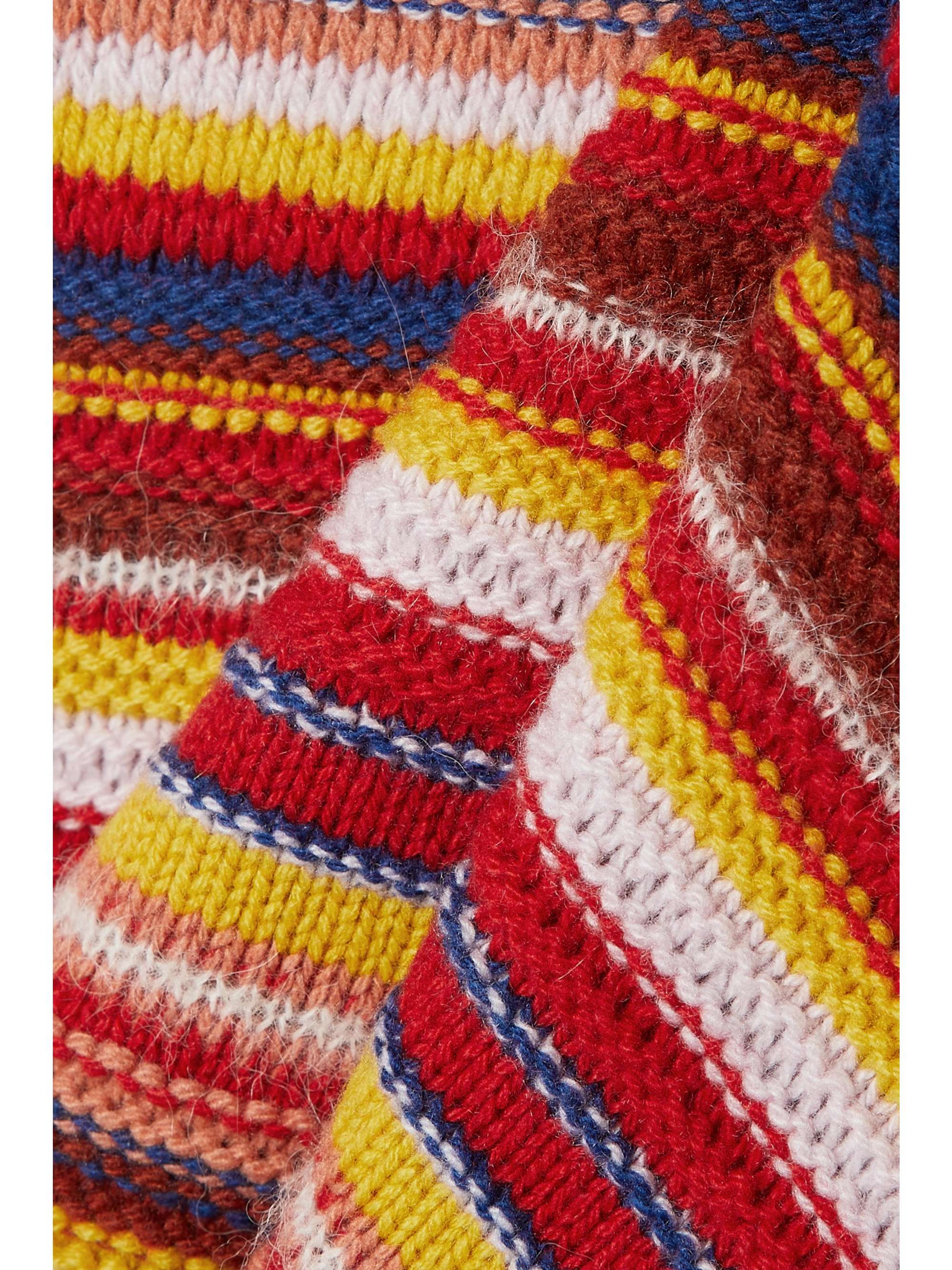 CHLOÉ Striped cashmere-blend sweater