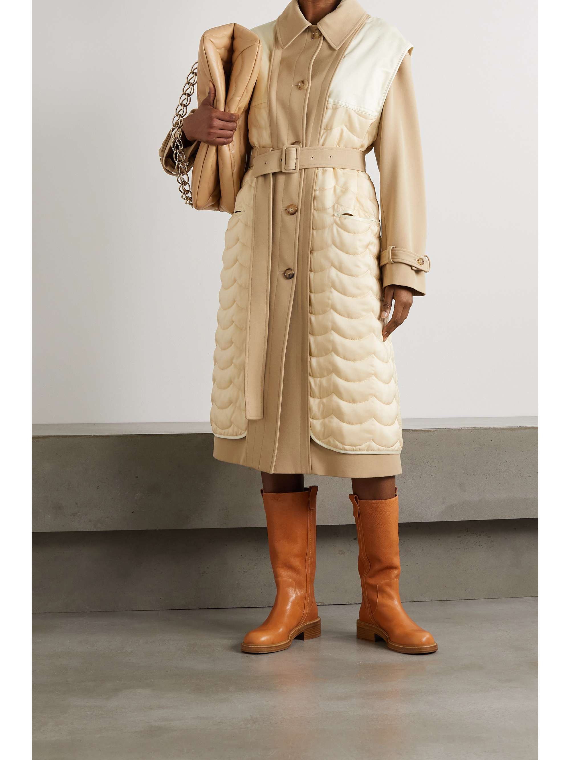 quilted wool coat
