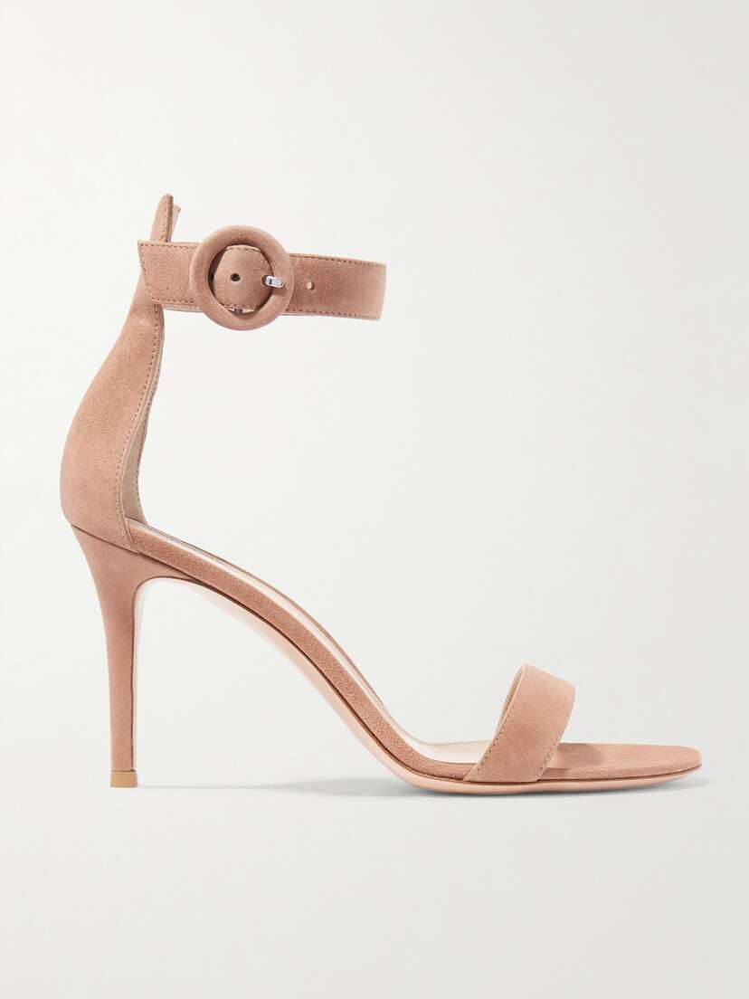 Gianvito Rossi Portofino 85 Suede Sandals