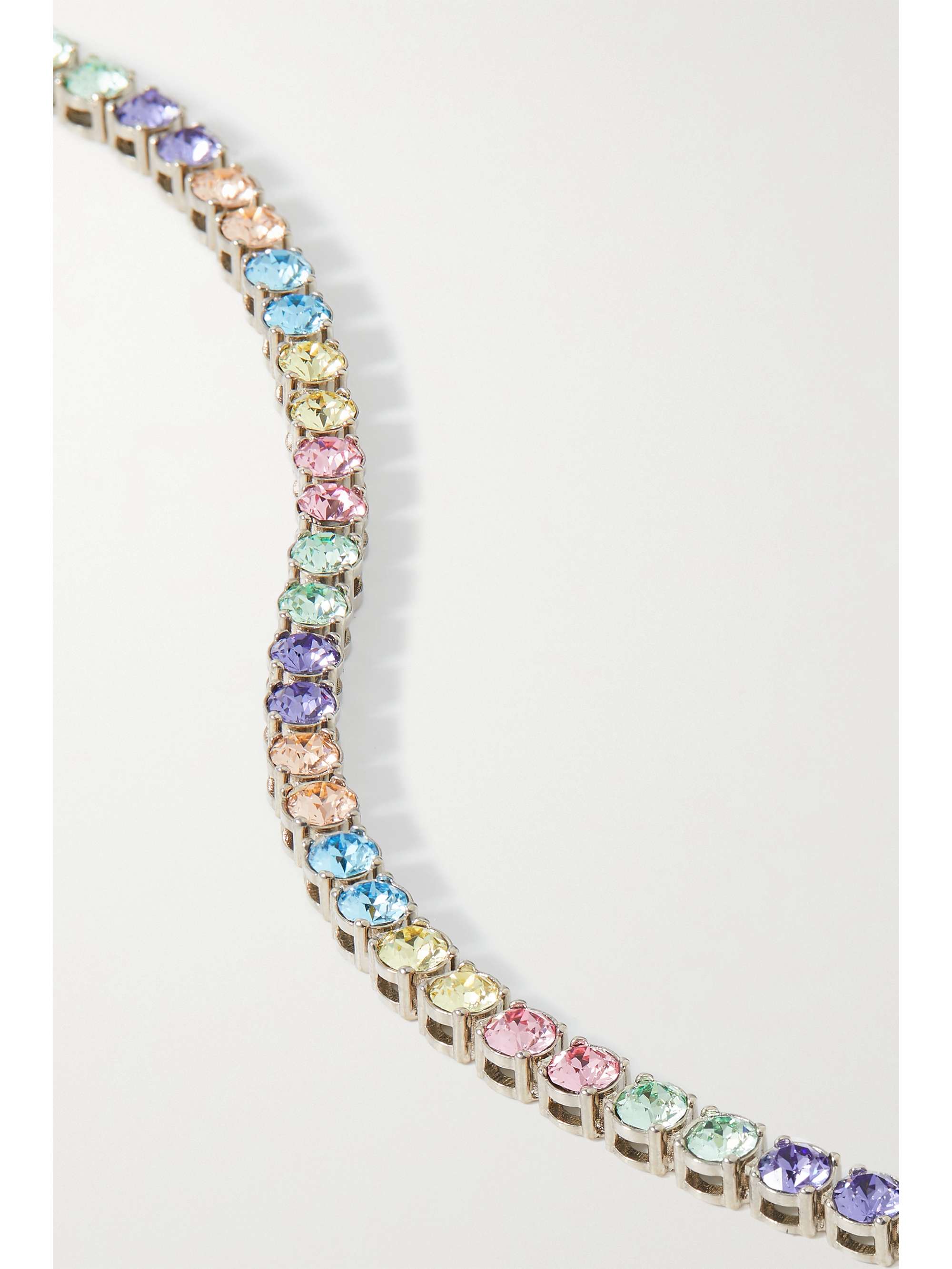 Yellow Silver-tone Swarovski crystal 