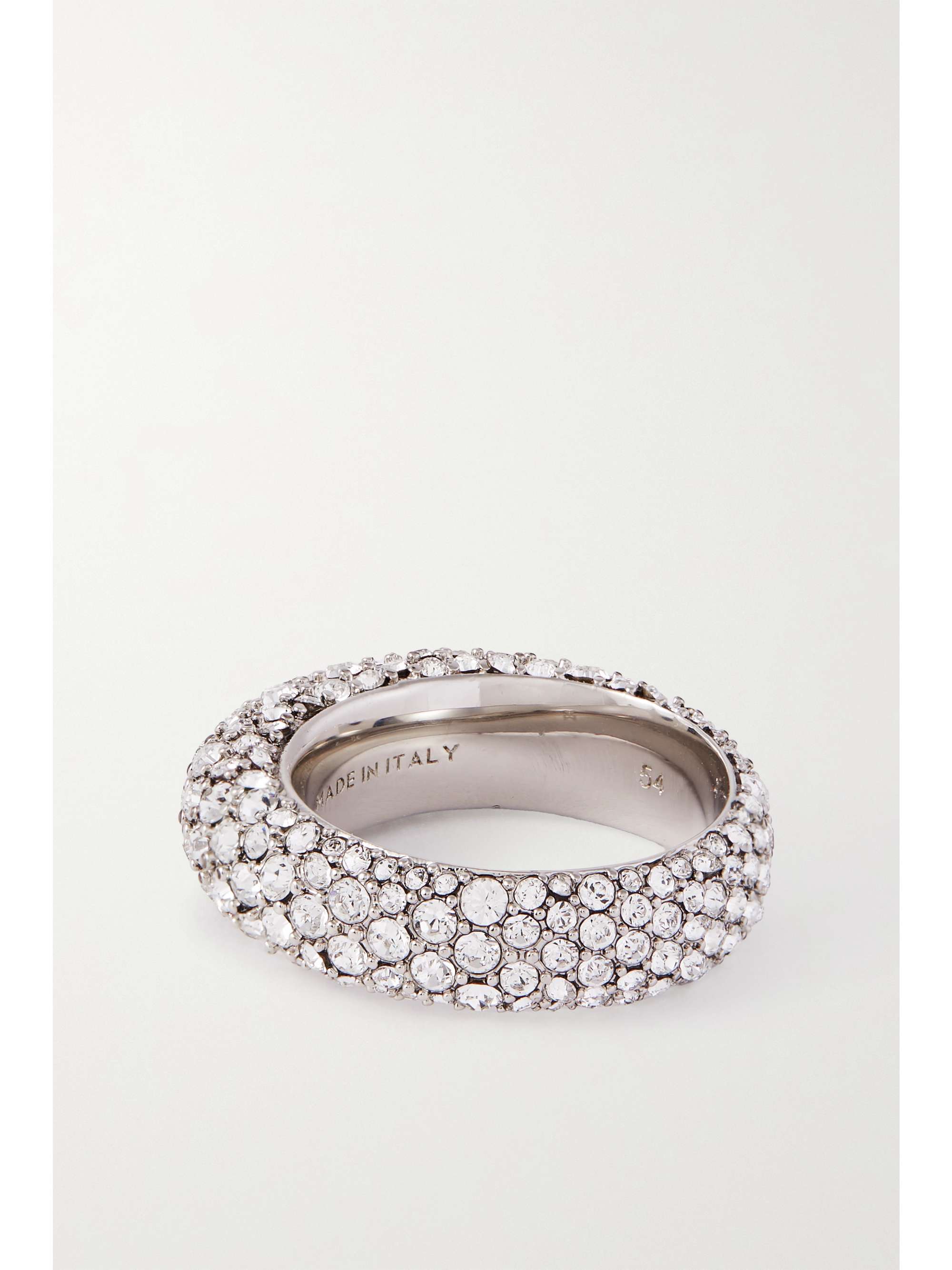 AMINA MUADDI Cameron green-tone crystal ring