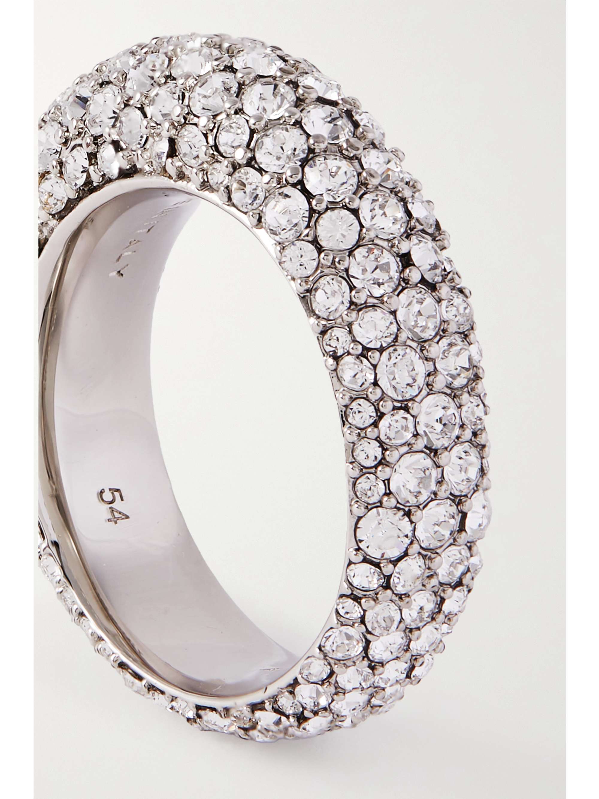 AMINA MUADDI Cameron green-tone crystal ring