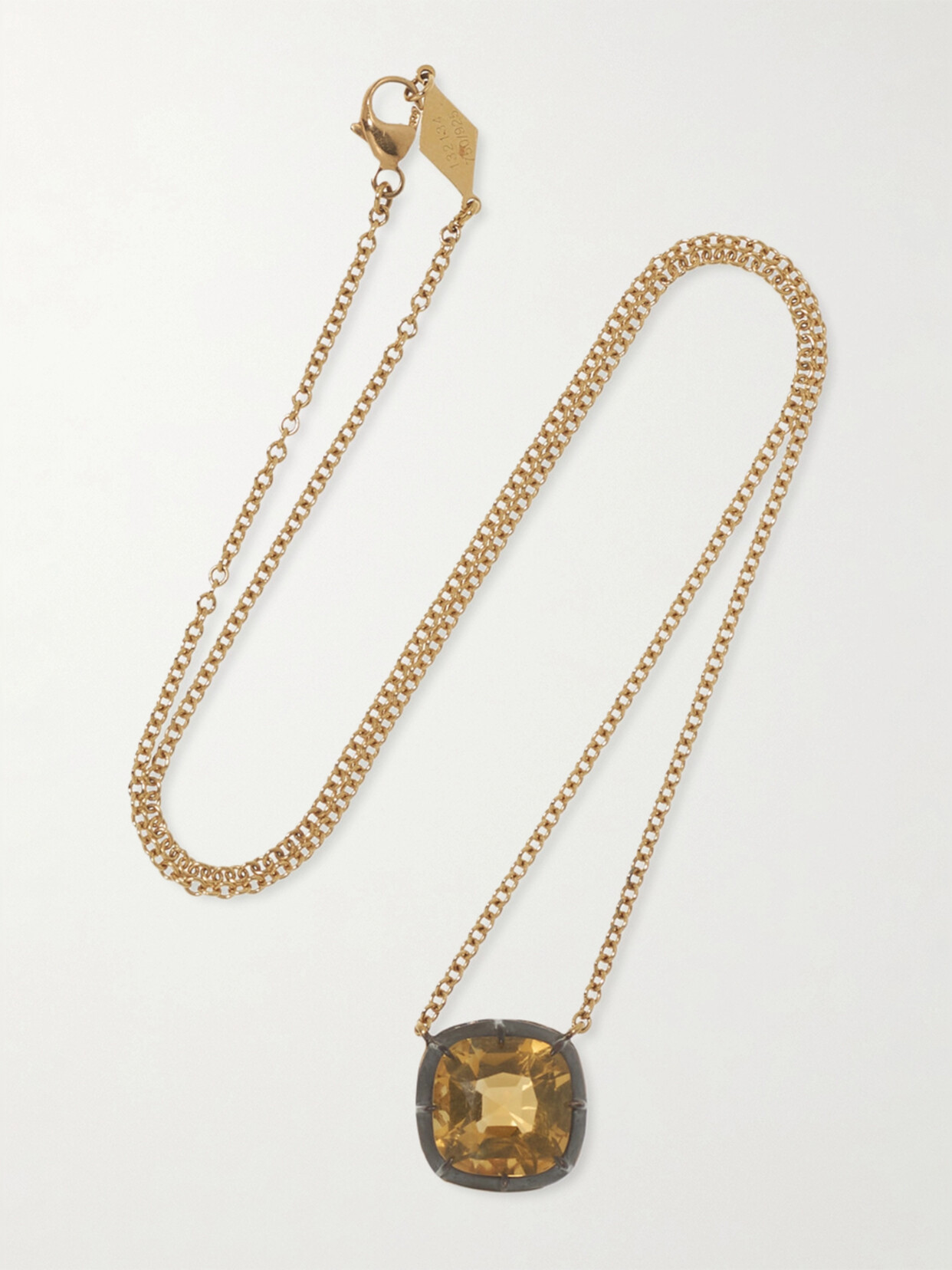 Fred Leighton Collection Silver-topped 18-karat Gold Citrine Necklace