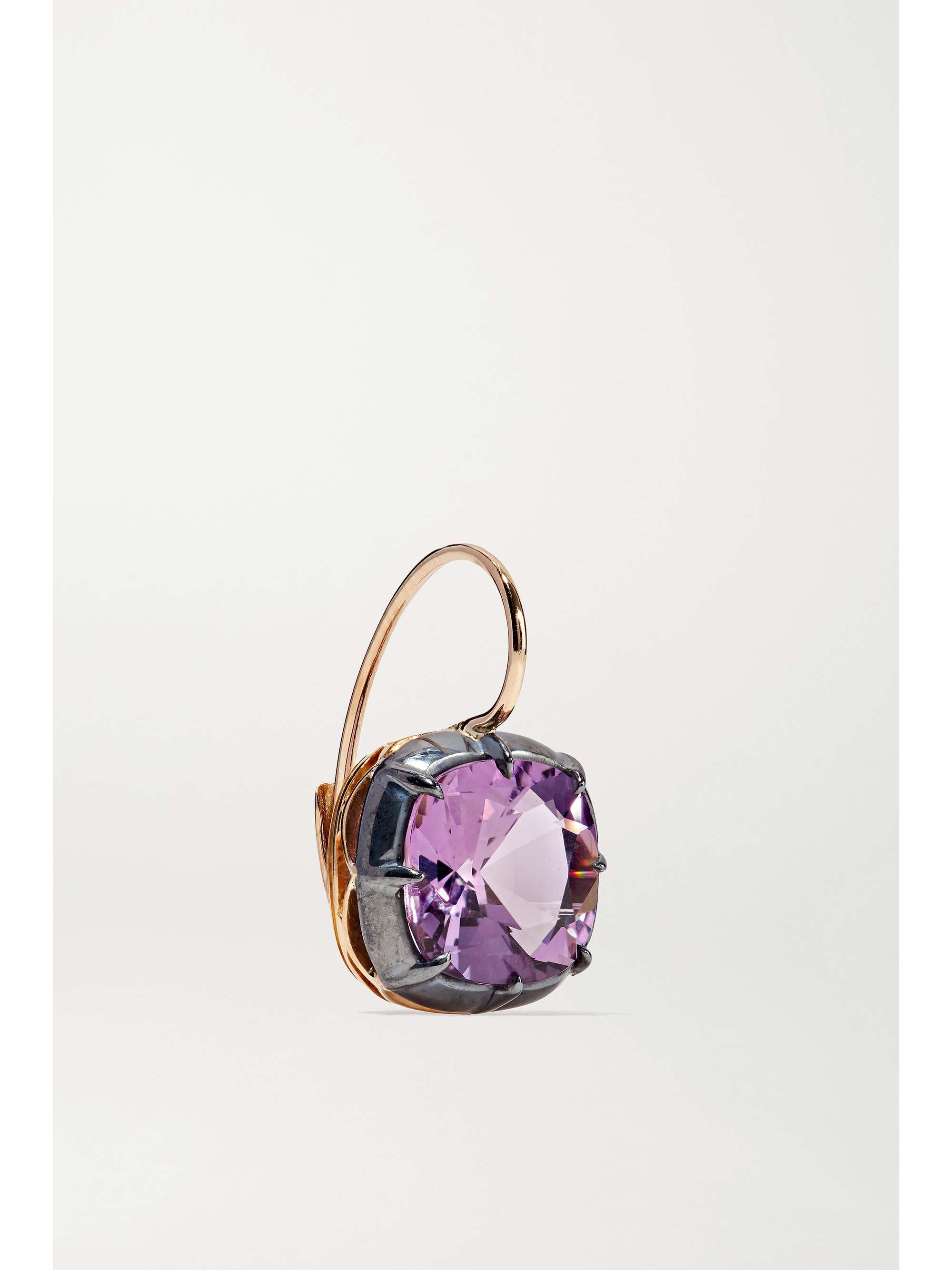 FRED LEIGHTON Boucles d'oreilles en or 18 carats (750/1000) et améthystes Collection
