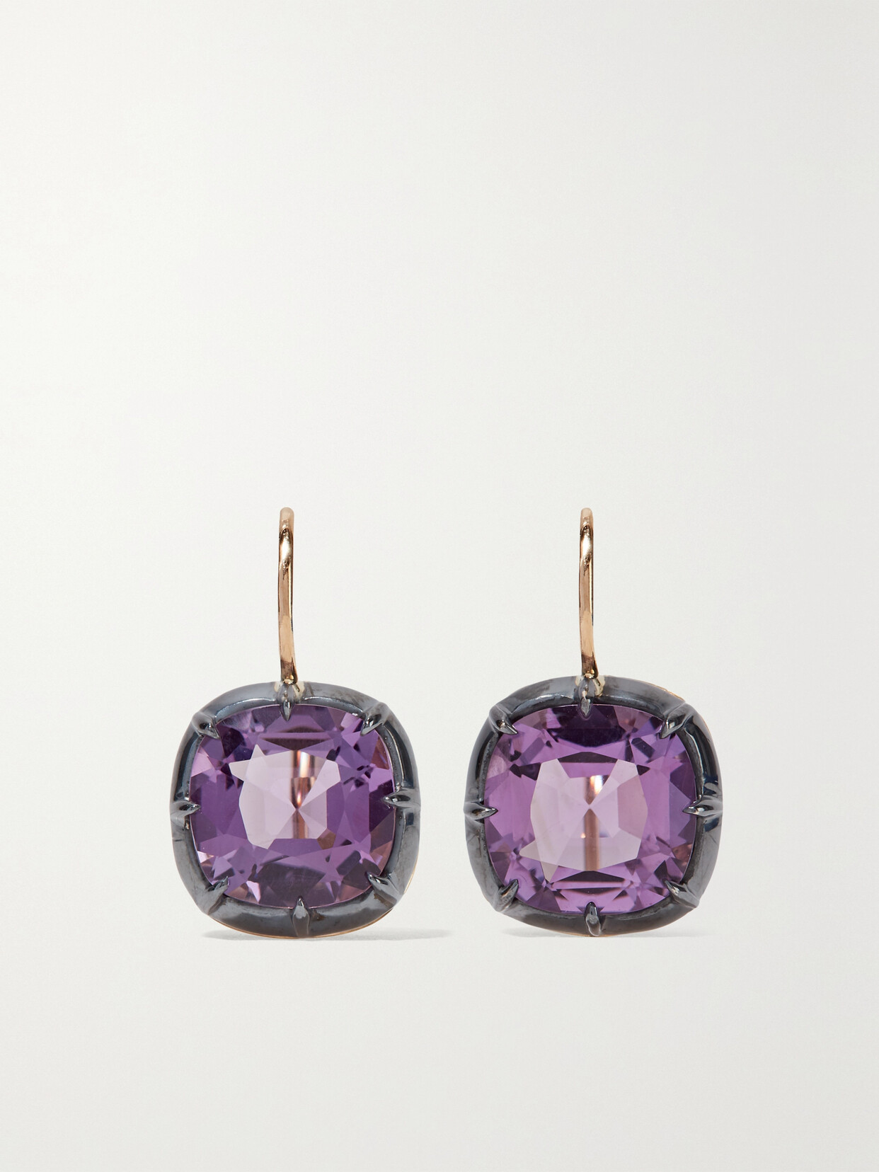 Fred Leighton - Collection 18-karat Gold Amethyst Earrings - one size