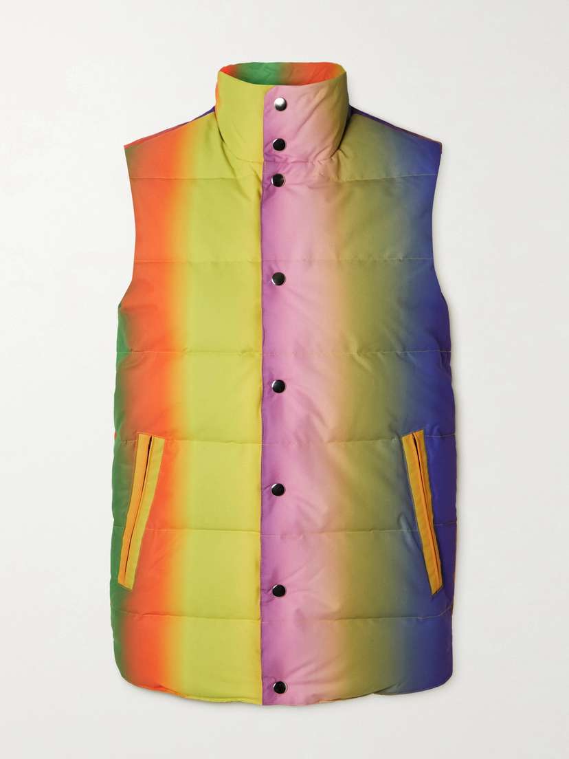AGR Quilted Ombré Shell Down Vest - x large