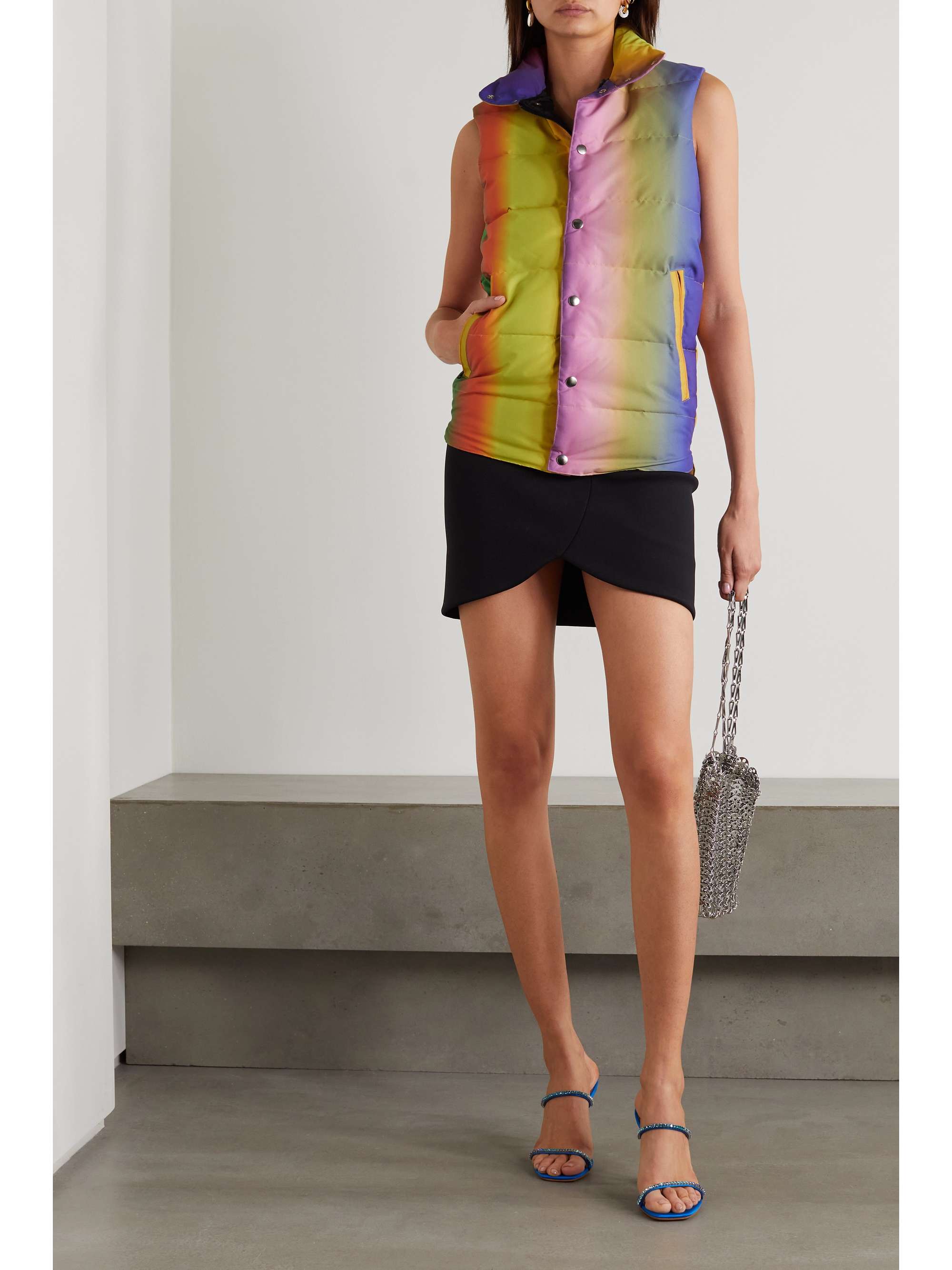 AGR Quilted ombré shell down vest