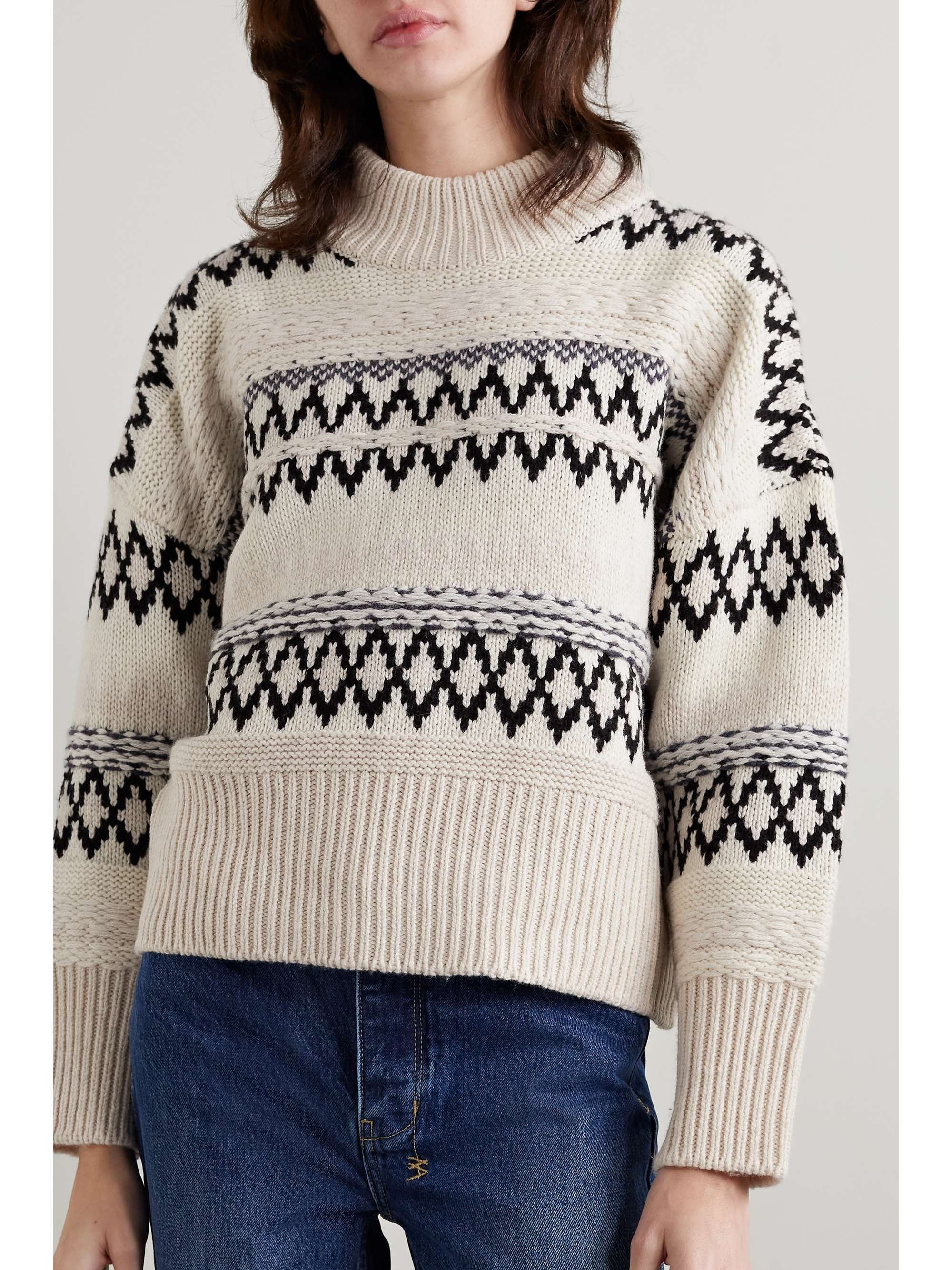 wool fair isle sweater