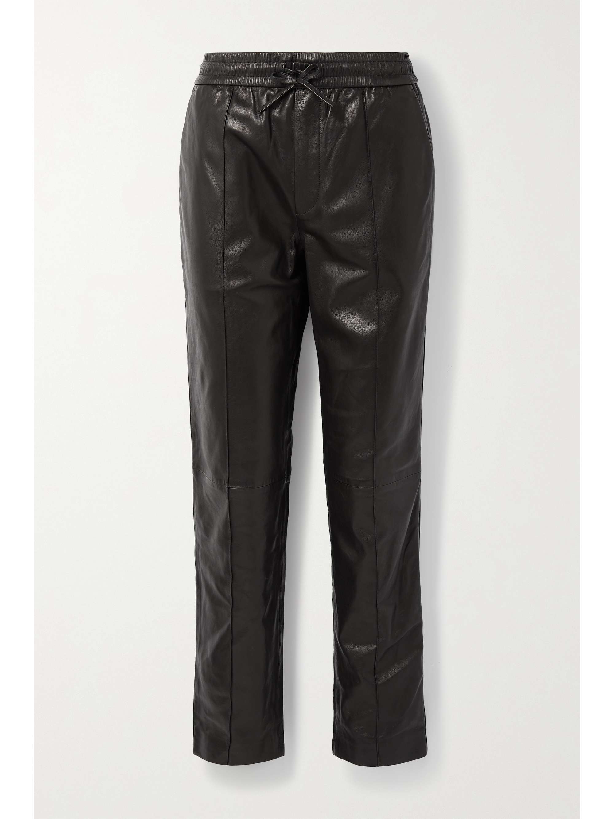 Black Farris paneled leather tapered 