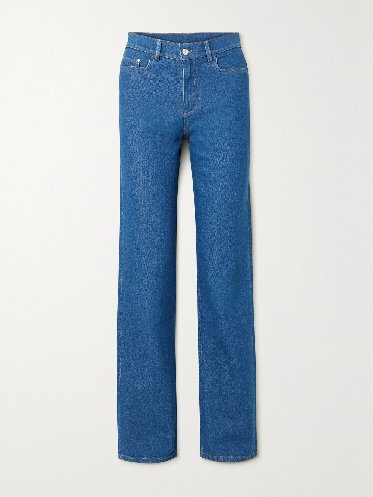 Wandler - + Net Sustain Poppy High-rise Straight-leg Organic Jeans - Blue