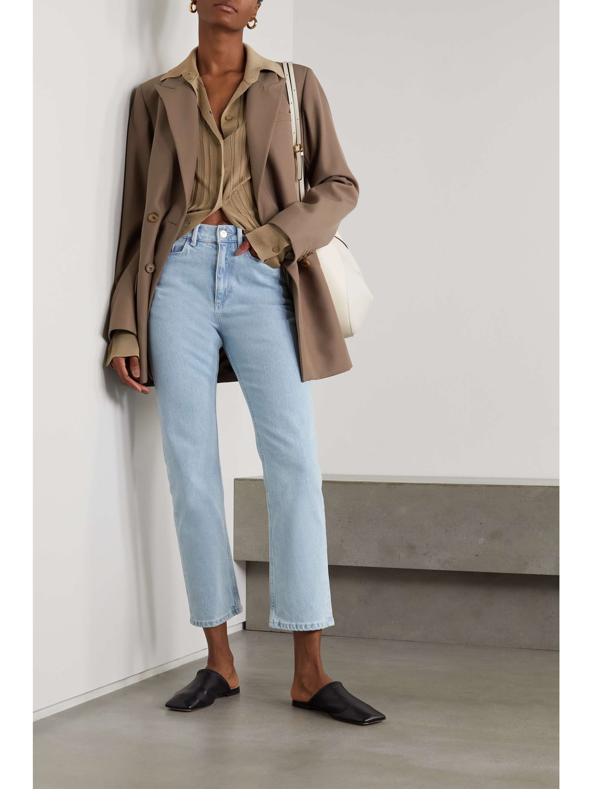 Light denim Carnation cropped mid-rise 