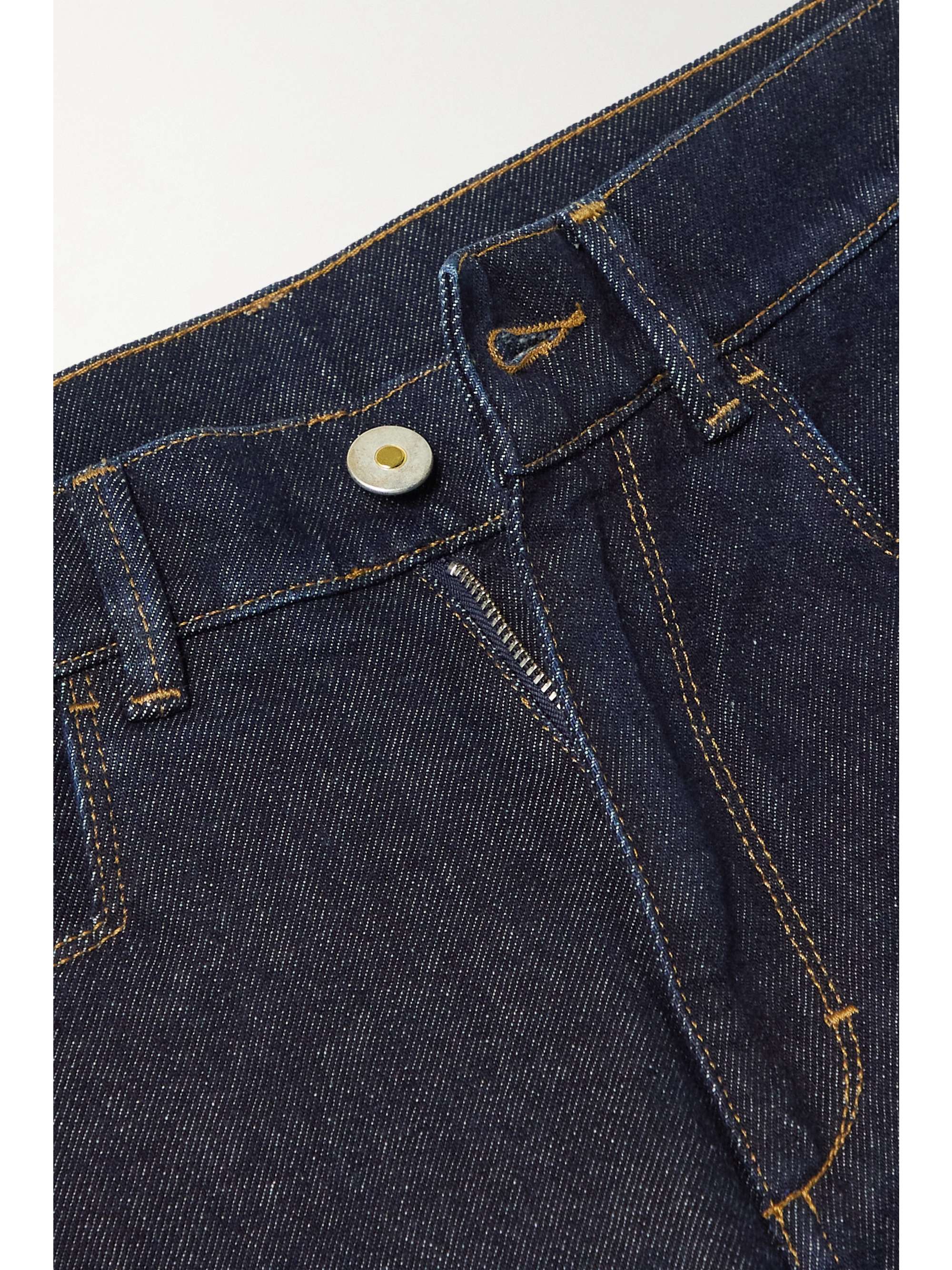 WANDLER + NET SUSTAIN Chamomile organic cropped high-rise tapered jeans