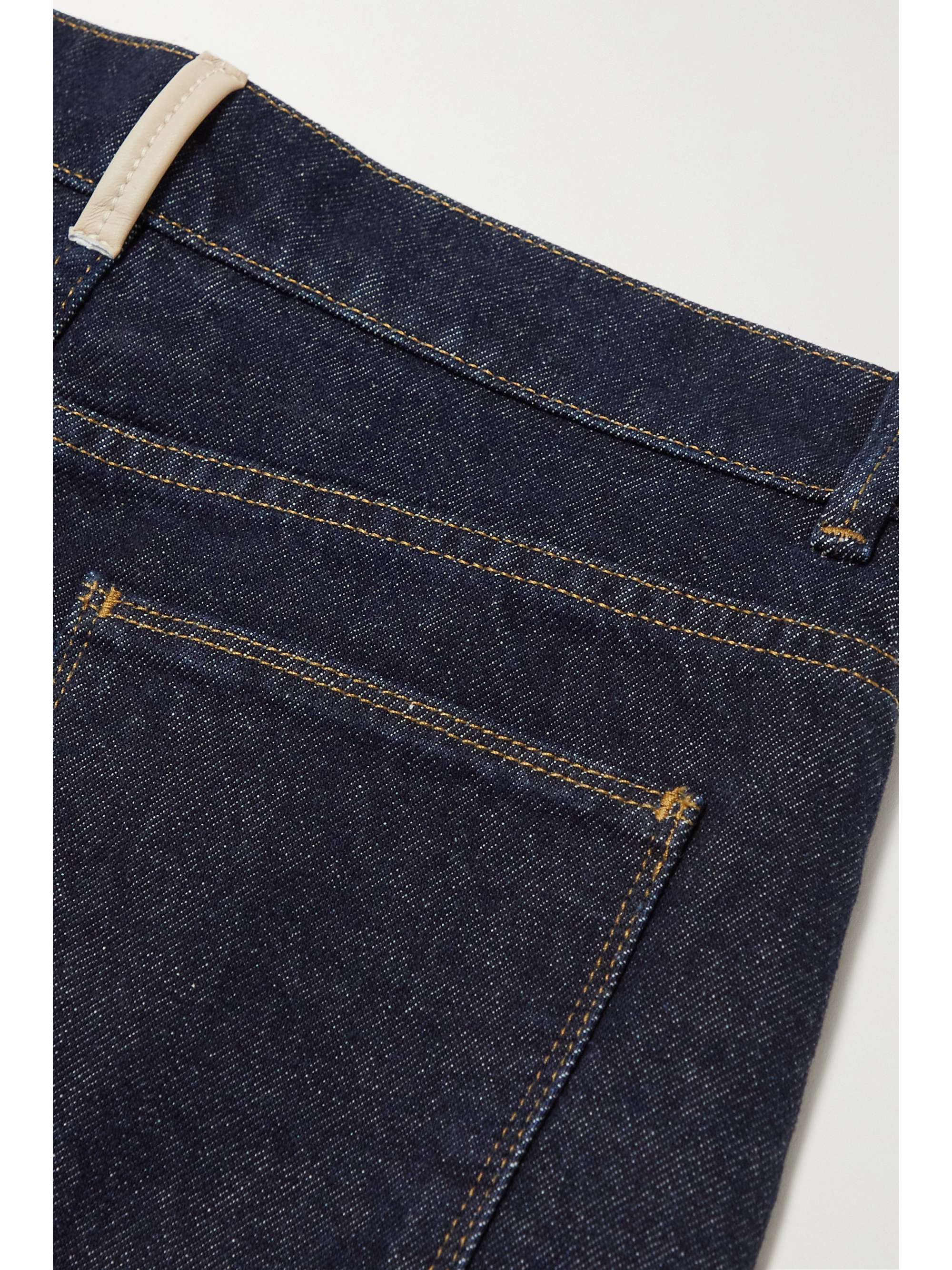 WANDLER + NET SUSTAIN Chamomile organic cropped high-rise tapered jeans