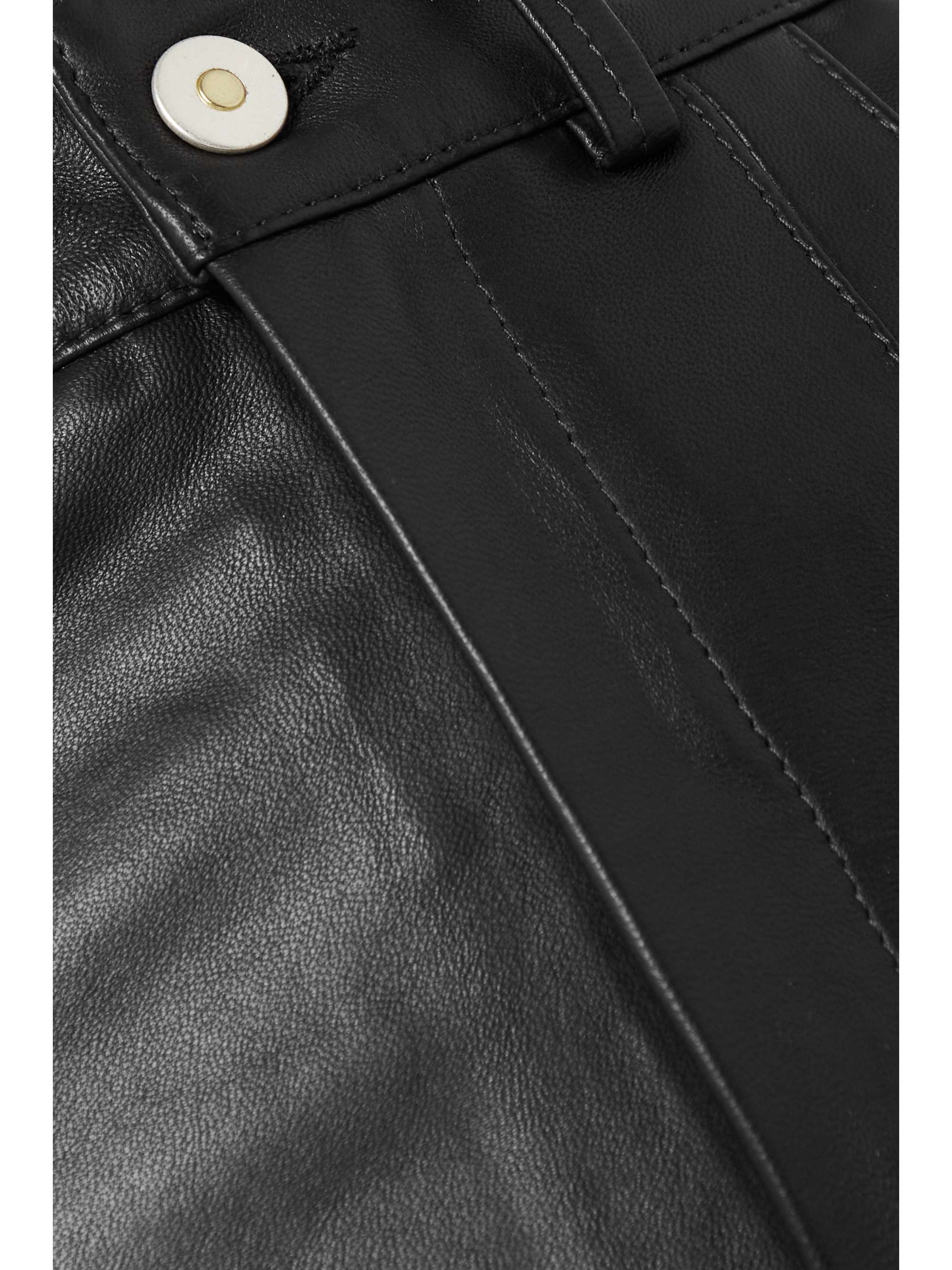 WANDLER Aster leather flared pants