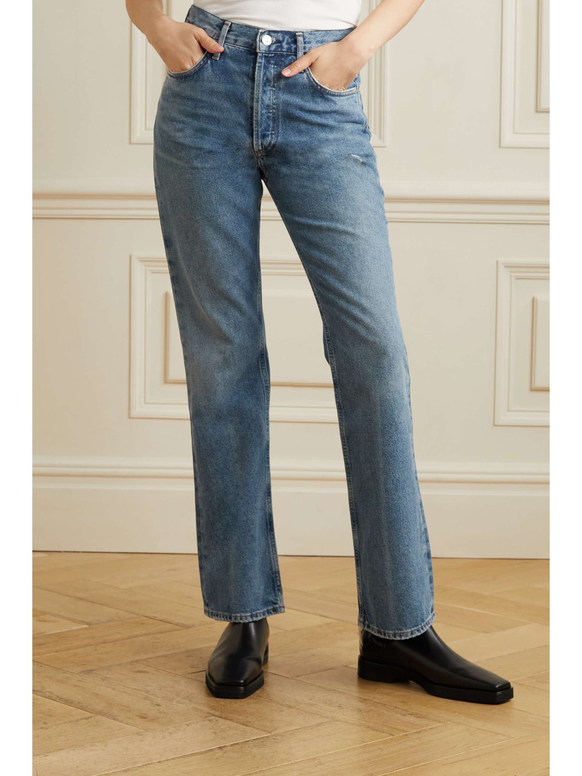 CITIZENS OF HUMANITY Distressed high-rise bootcut jeans