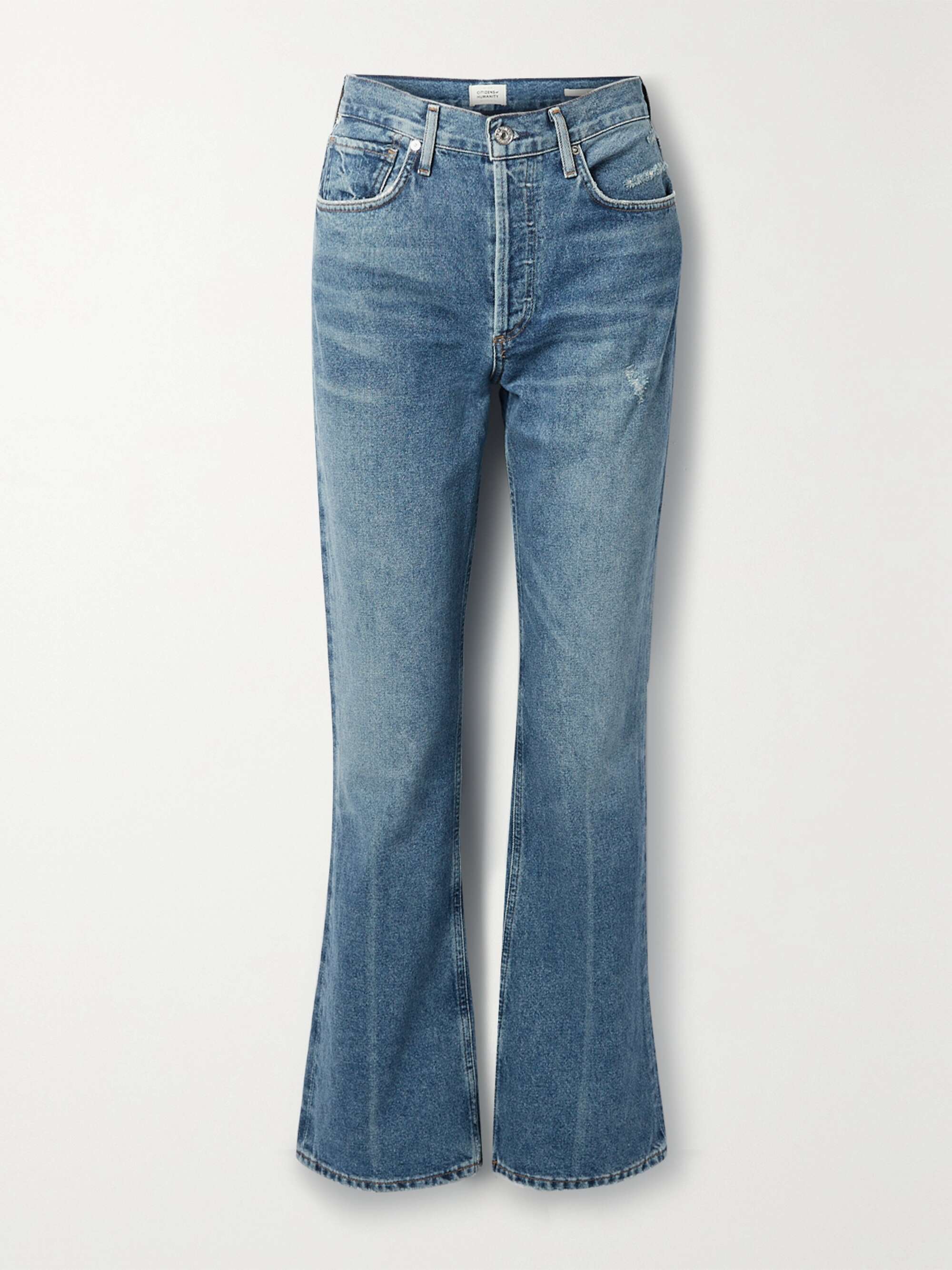 CITIZENS OF HUMANITY Distressed high-rise bootcut jeans | NET-A-PORTER