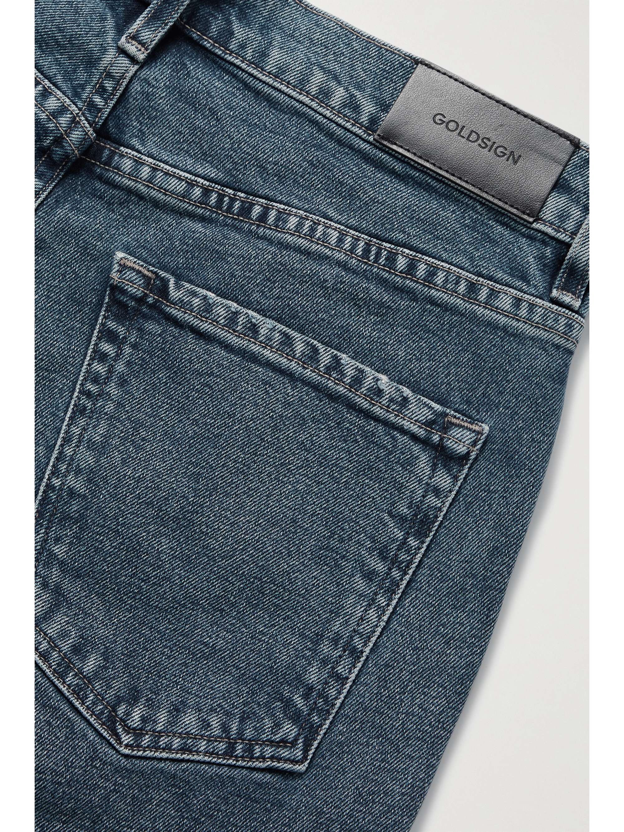 Mid denim Morgan high-rise straight-leg 