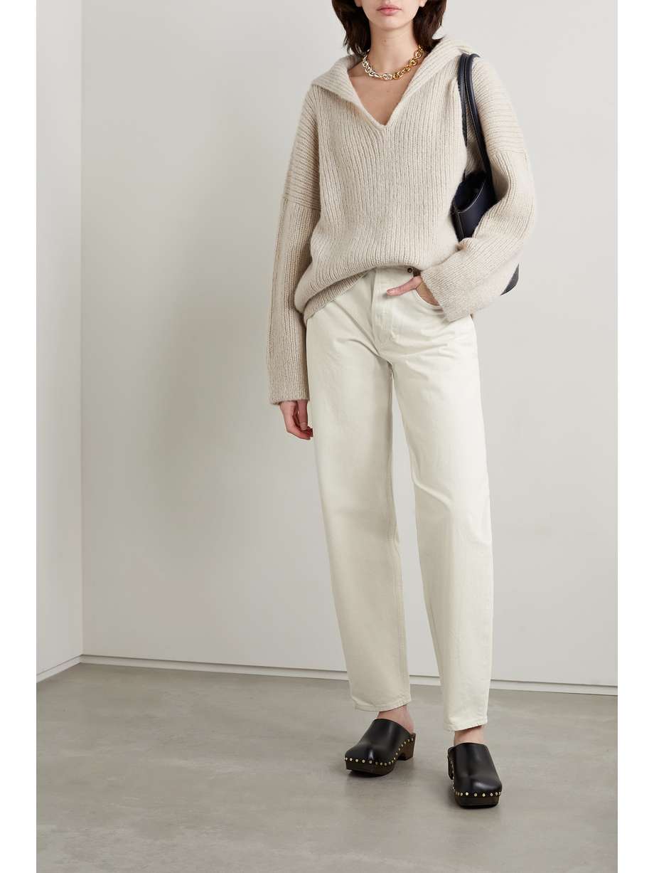 agolde darted balloon baggy tapered jeans
