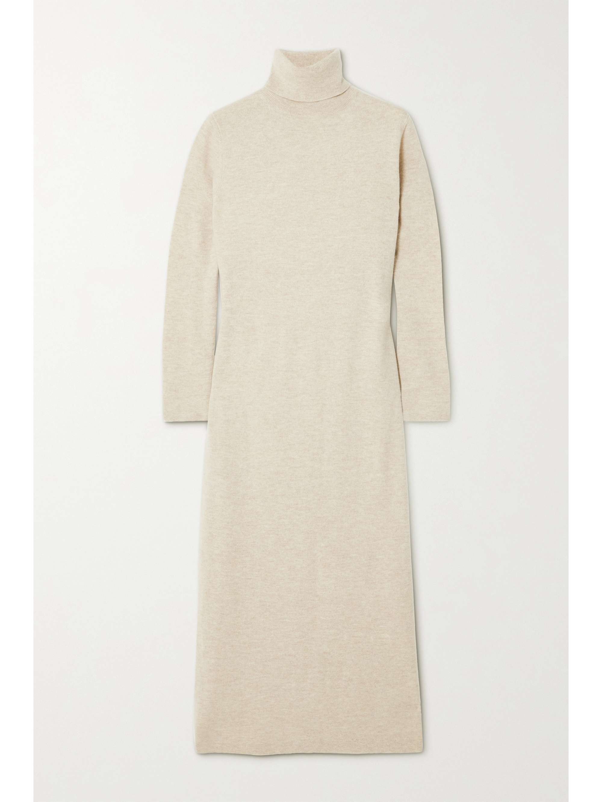 beige wool dress