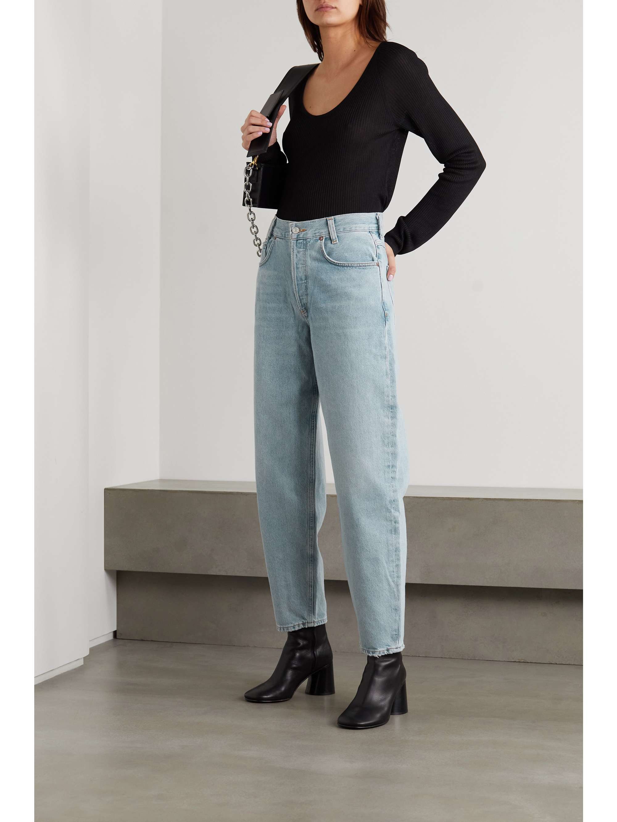 agolde tapered baggy jeans
