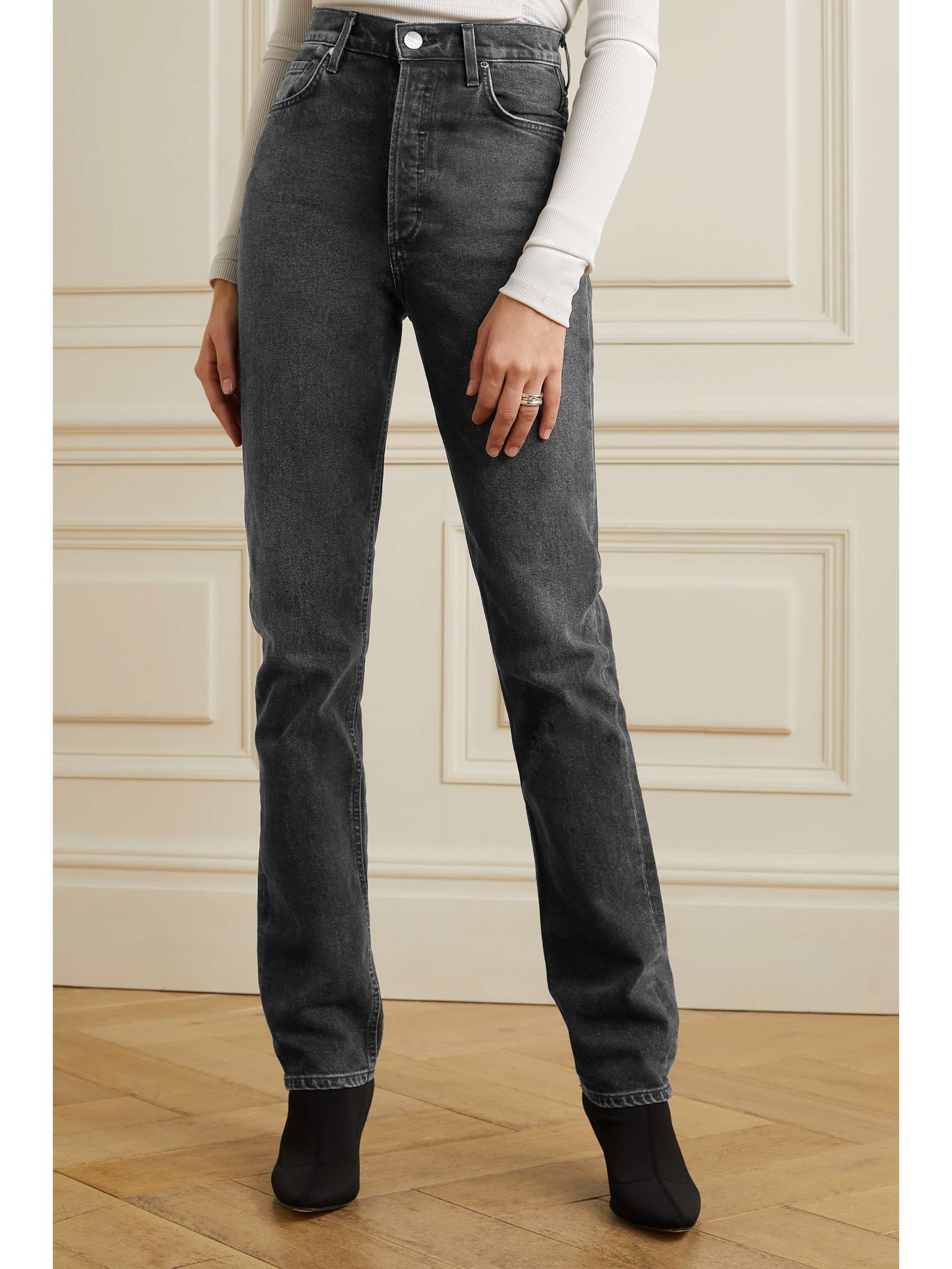 GOLDSIGN Jean slim taille haute Lawler
