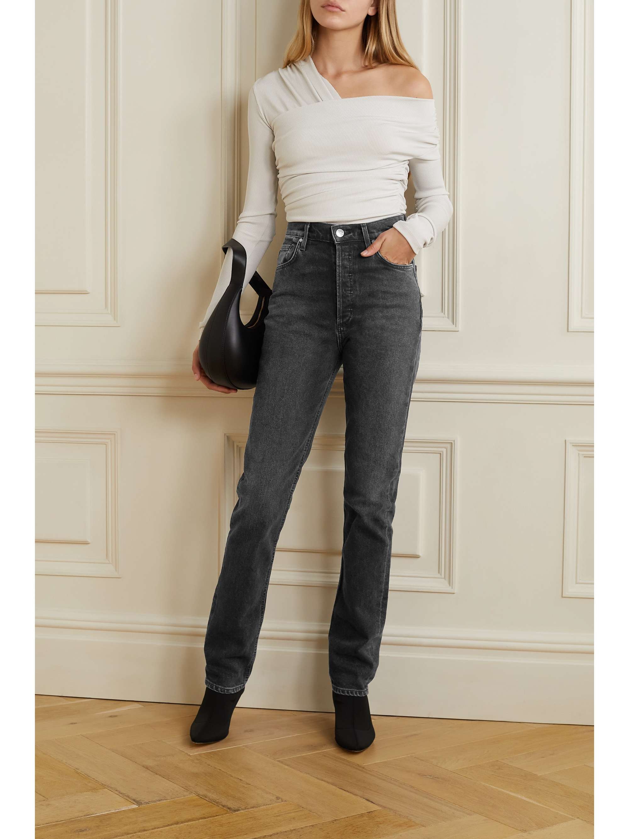 GOLDSIGN Jean slim taille haute Lawler