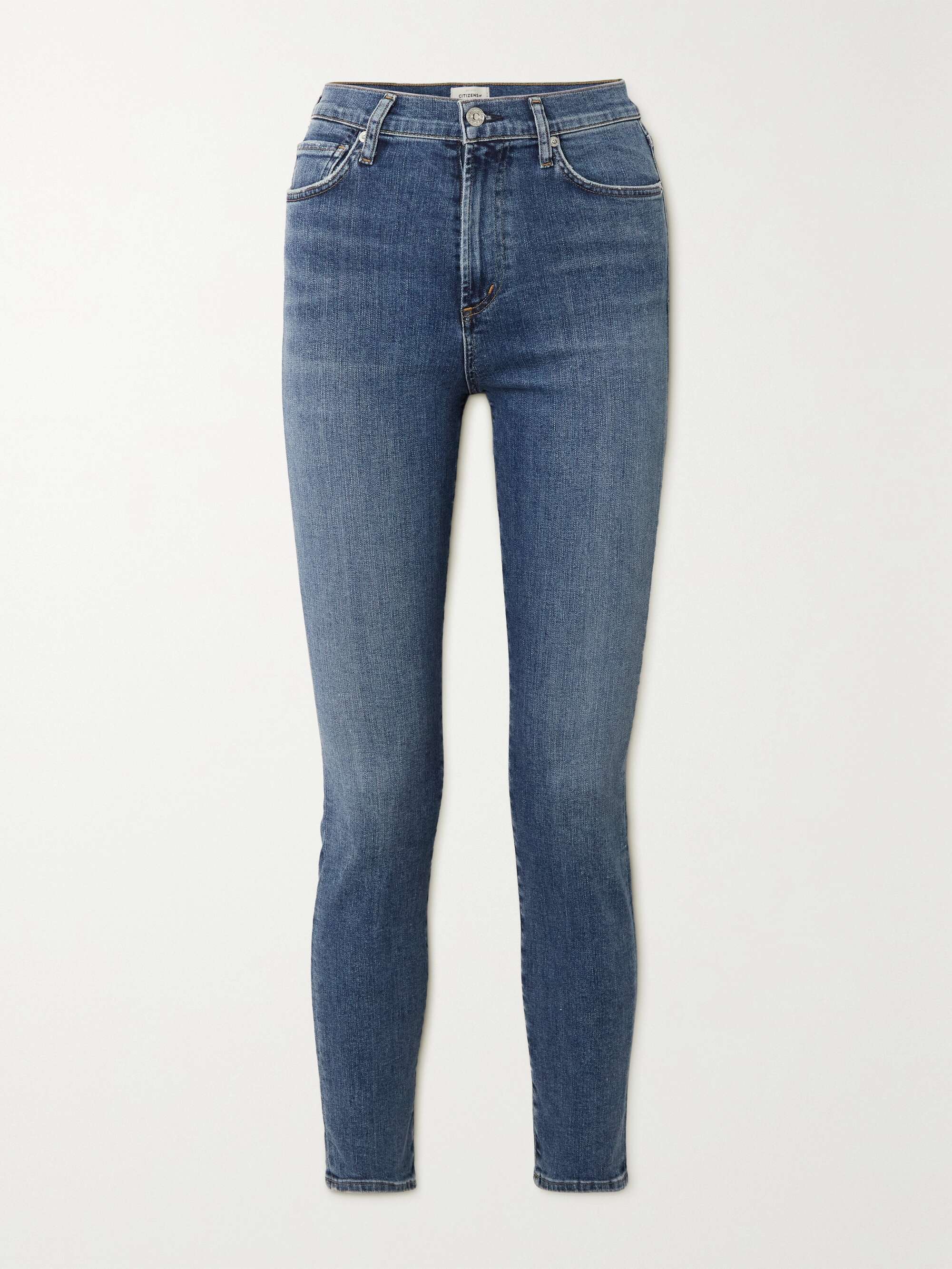 Mid denim Olivia high-rise slim-leg 