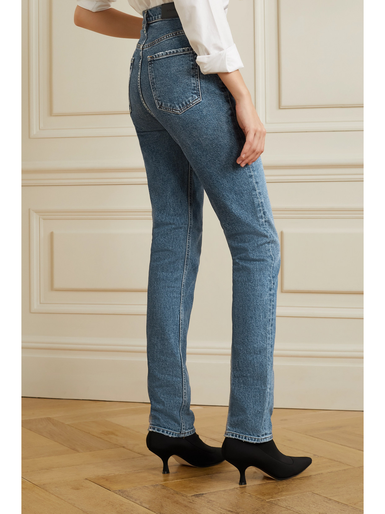 Lawler High-Rise Slim-Leg Jeans